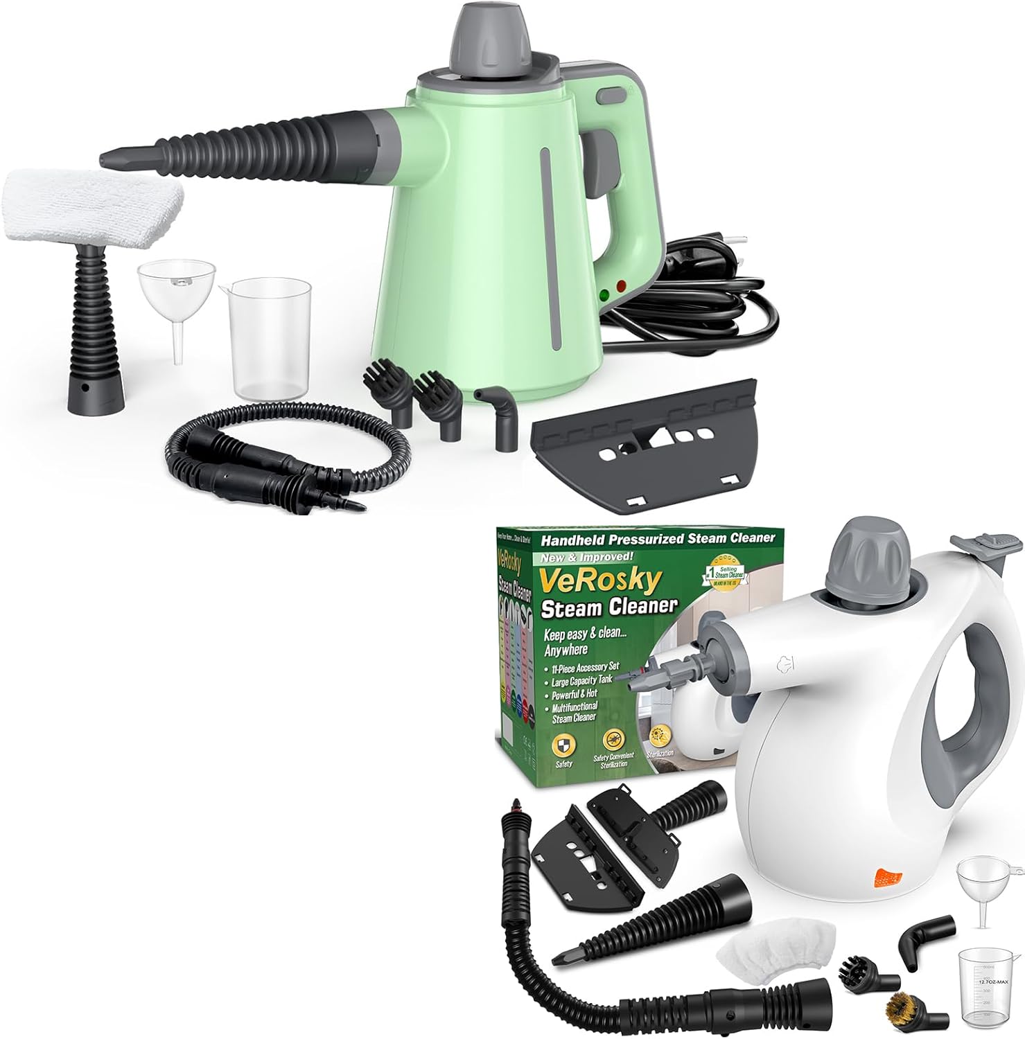 Handheld Steam Cleaner, Pressurized MultiSurface Steam