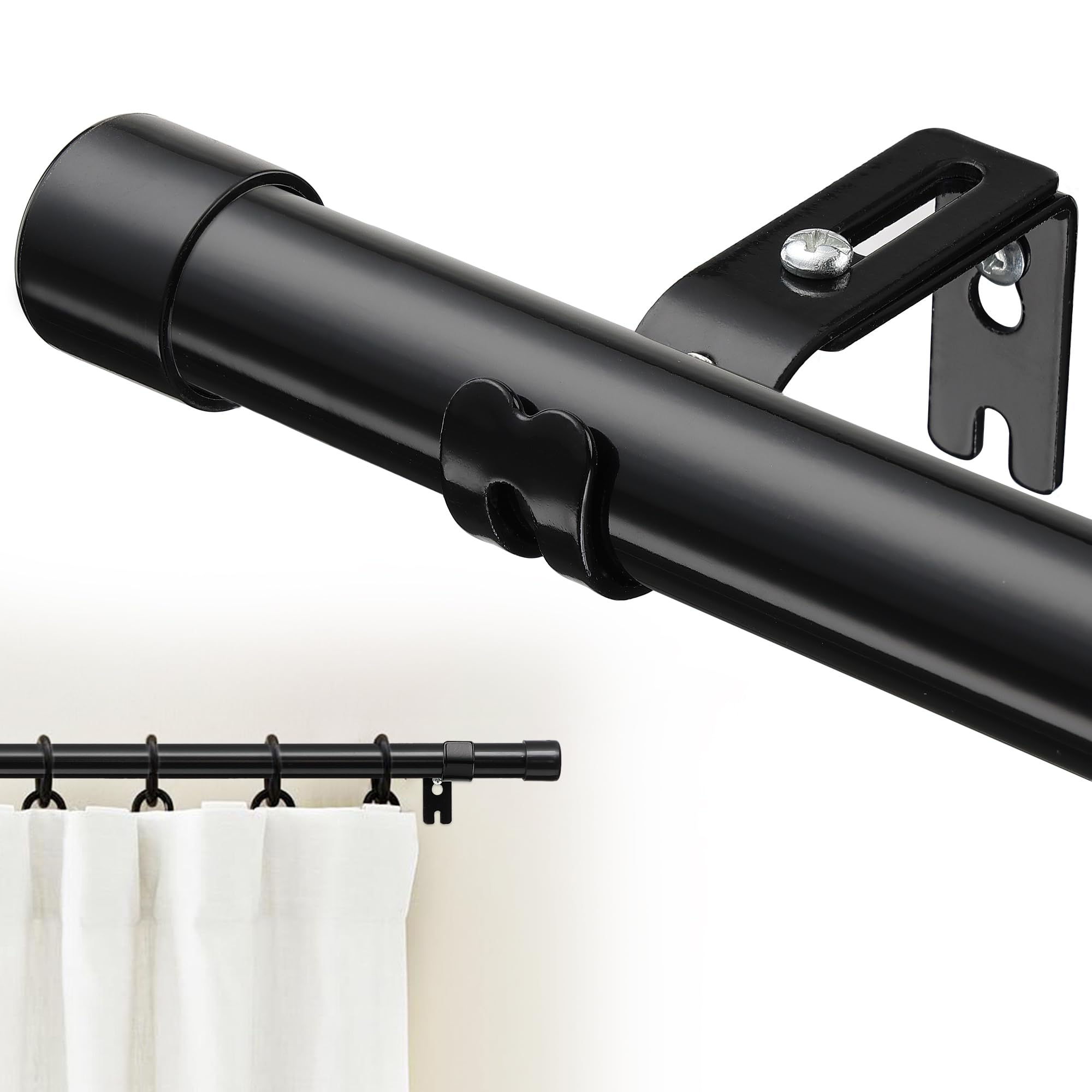 Curtain Rods 3045 Inches Heavy Duty 1 Inch Curtain Rod