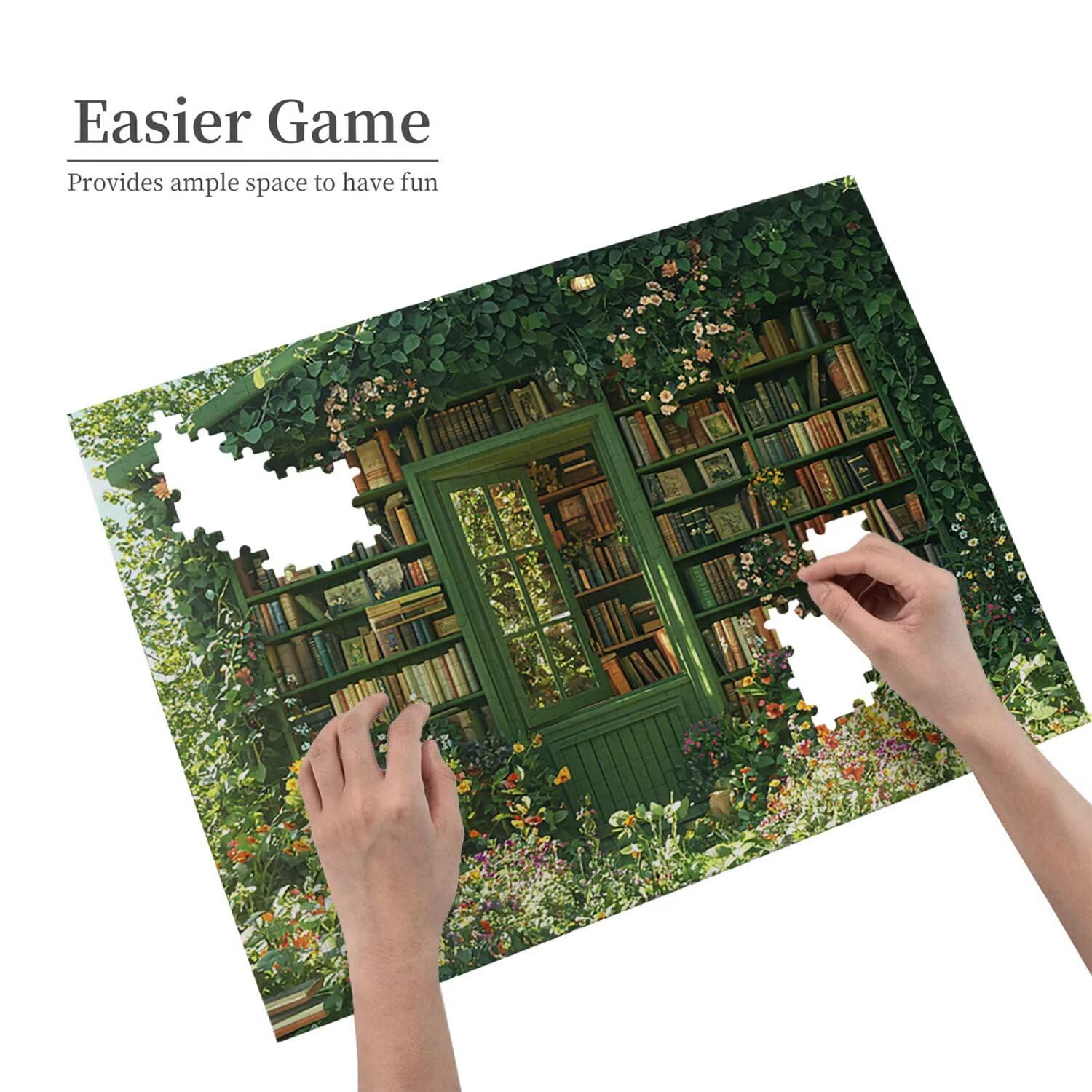 Puzzle para Adultos 3000 Piezas, Librería Puzzle, Difícil, Desafiante, Rompecabezas Encajan Perfectamente, Letras en la Parte Posterior, sin Polvo, Regalo para Personas Mayores 122x80cm s-744