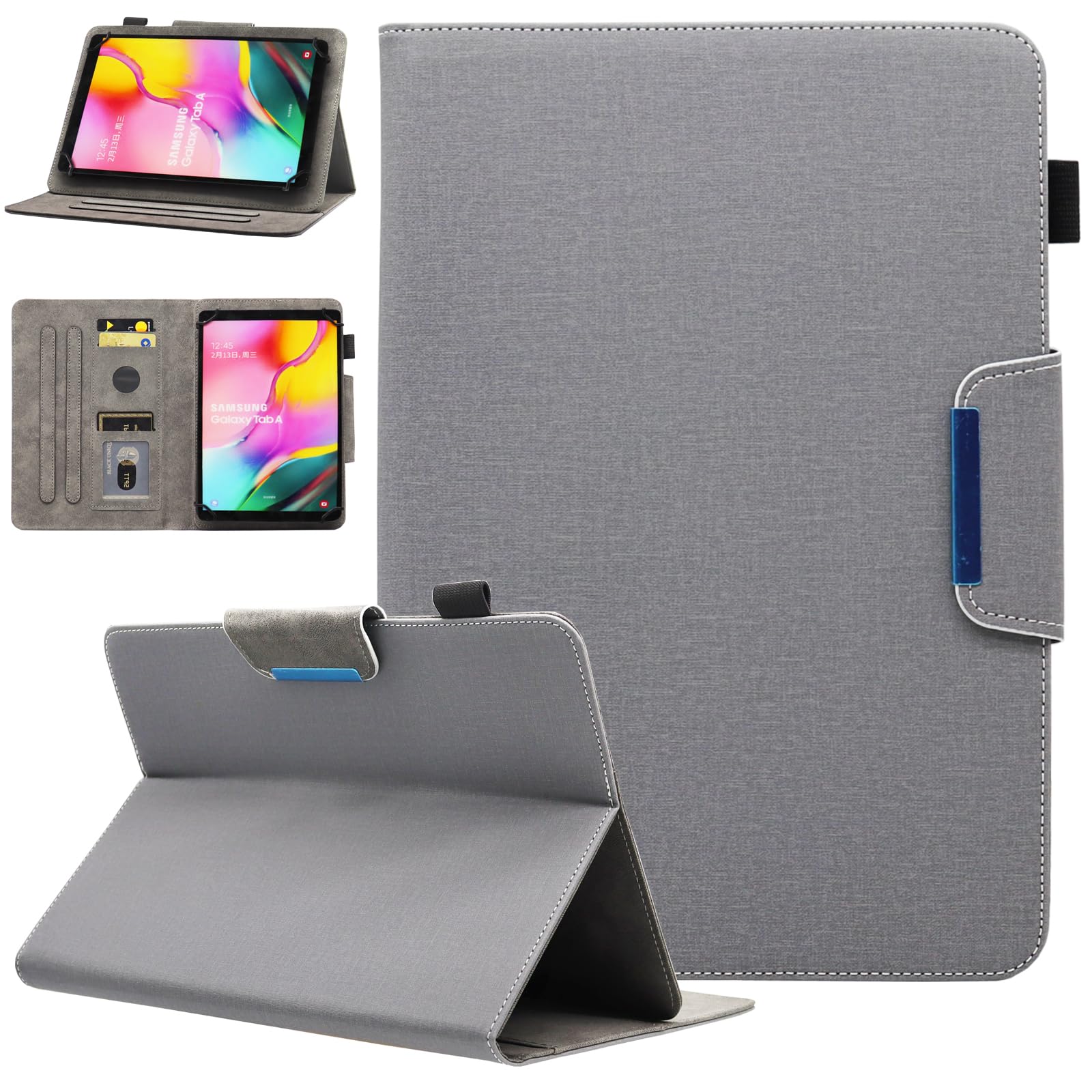 Universal 7 8 Inch Android Tablet Case, Nannxiebky Multi-Angle Viewing ...