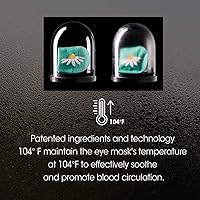 Vista 4 de Máscara de ojos de vapor para ojos secos e hinchazón, mascarillas desechables de alivio rápido, autocalentables, rellenos de calcetines, paquete de 6
