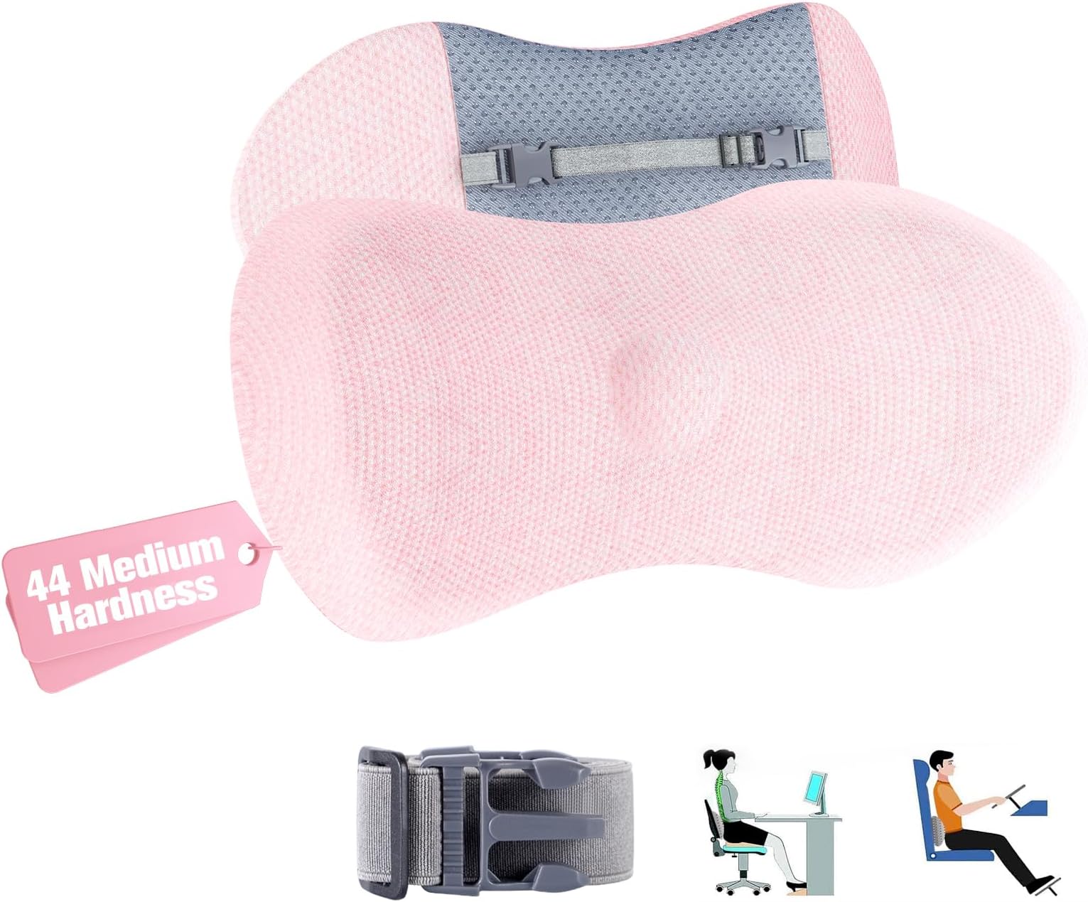 Lumbar Support Pillow for Office Chair and Car Seat