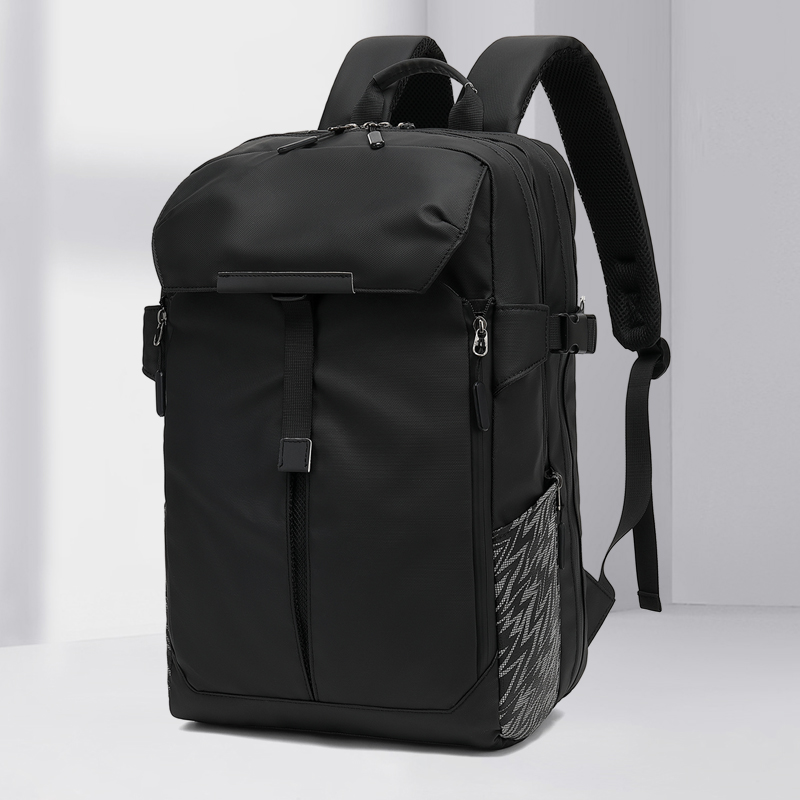 MIHUNTER Motorcycle Backpack, 17'' Laptop Compartment, High-Density Nylon, Adjustable Helmet Holder, Reflective, Waterproof for Outdoor Enthusiasts