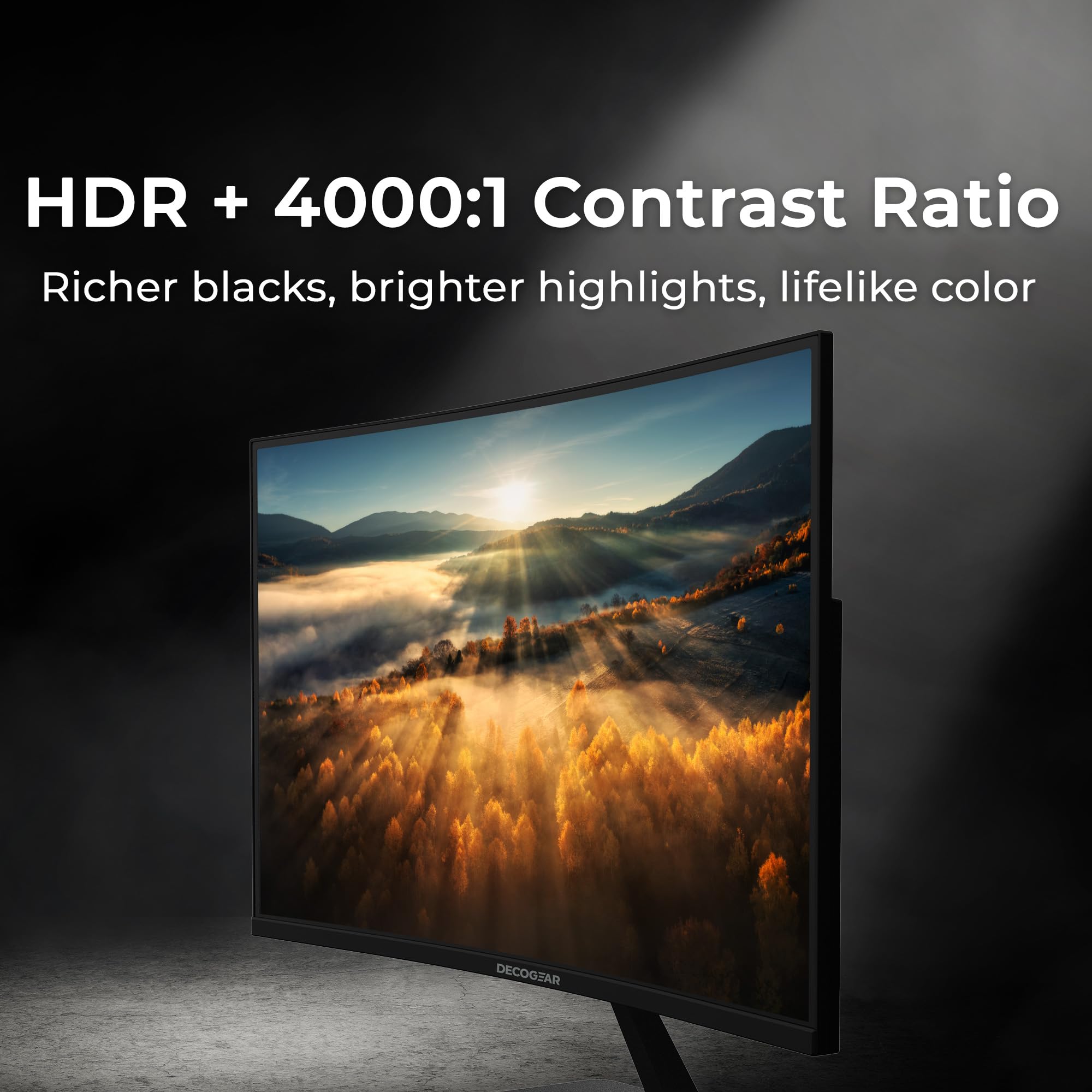 Amazon.co.jp: Deco Gear 27インチ 240Hz 湾曲ゲーミングモニター