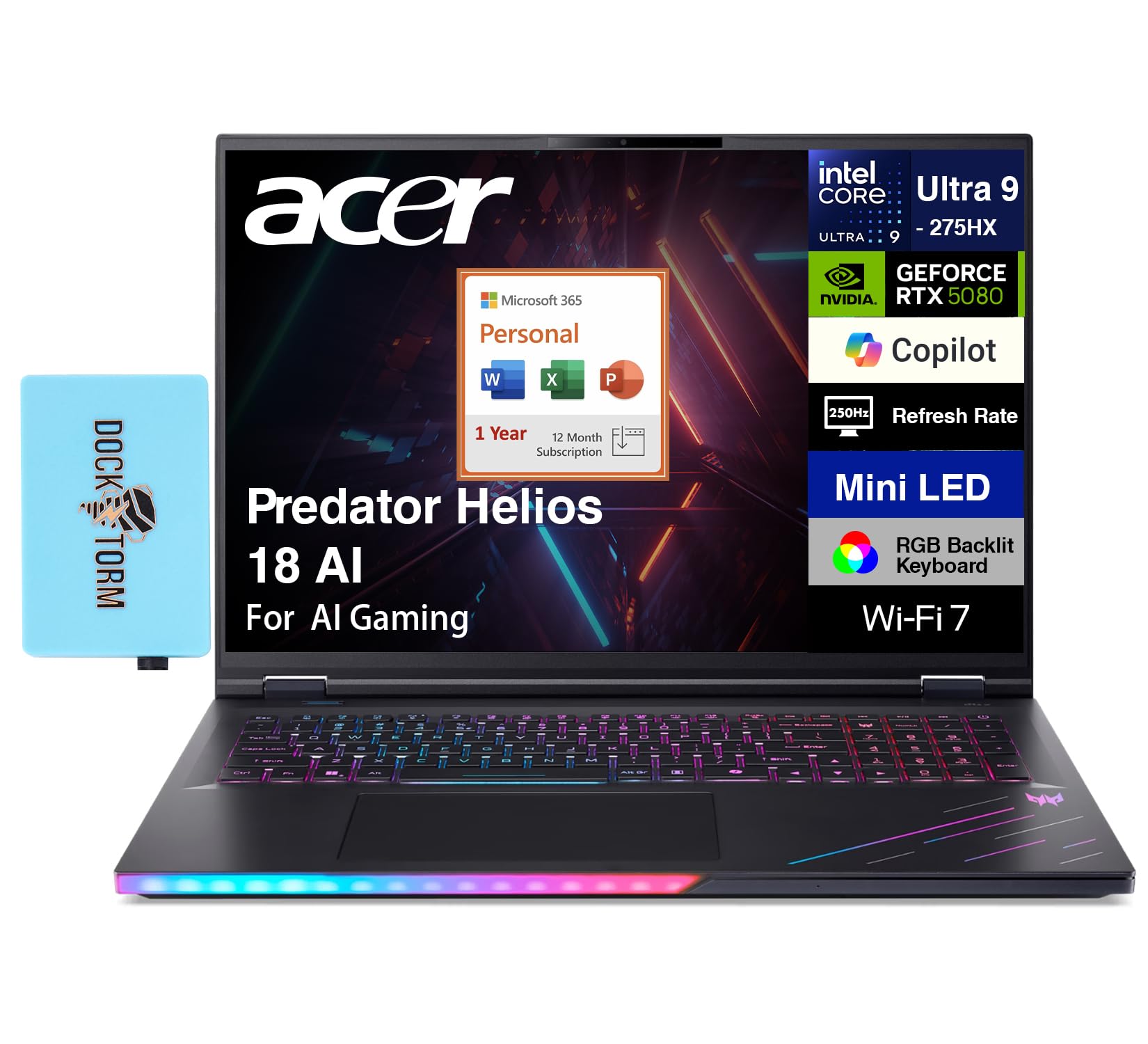 Amazon.com: acer Predator Helios 18 AI AI Gaming Laptop 18