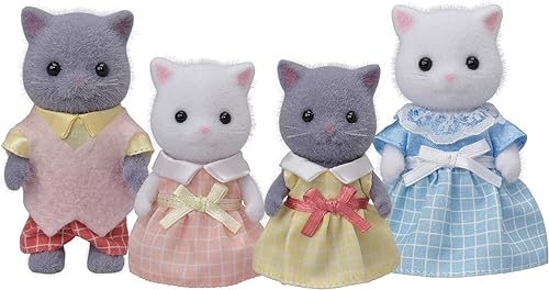 Calico Critters Persian Cat Family - Juego de 4 figuras coleccionables para niños a partir de 3 años