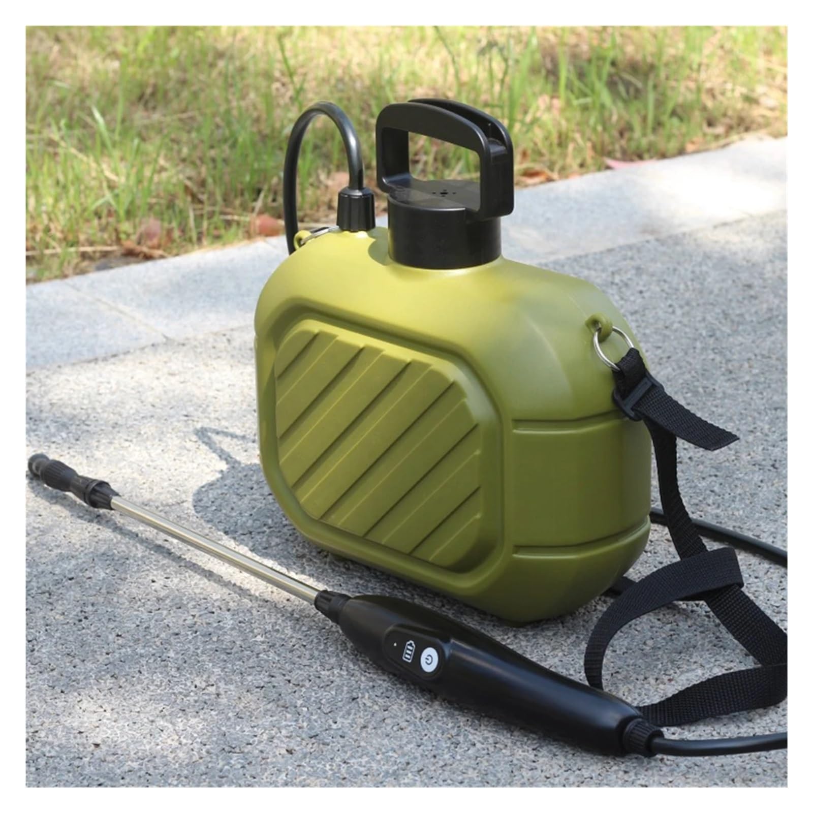 Spruzzatore elettrico, Spruzzatore con pompa elettrica da 5 litri, spruzzatore agricolo portatile alimentato a batteria 2200 mAh a 2 modalità manico lungo for piante giardino