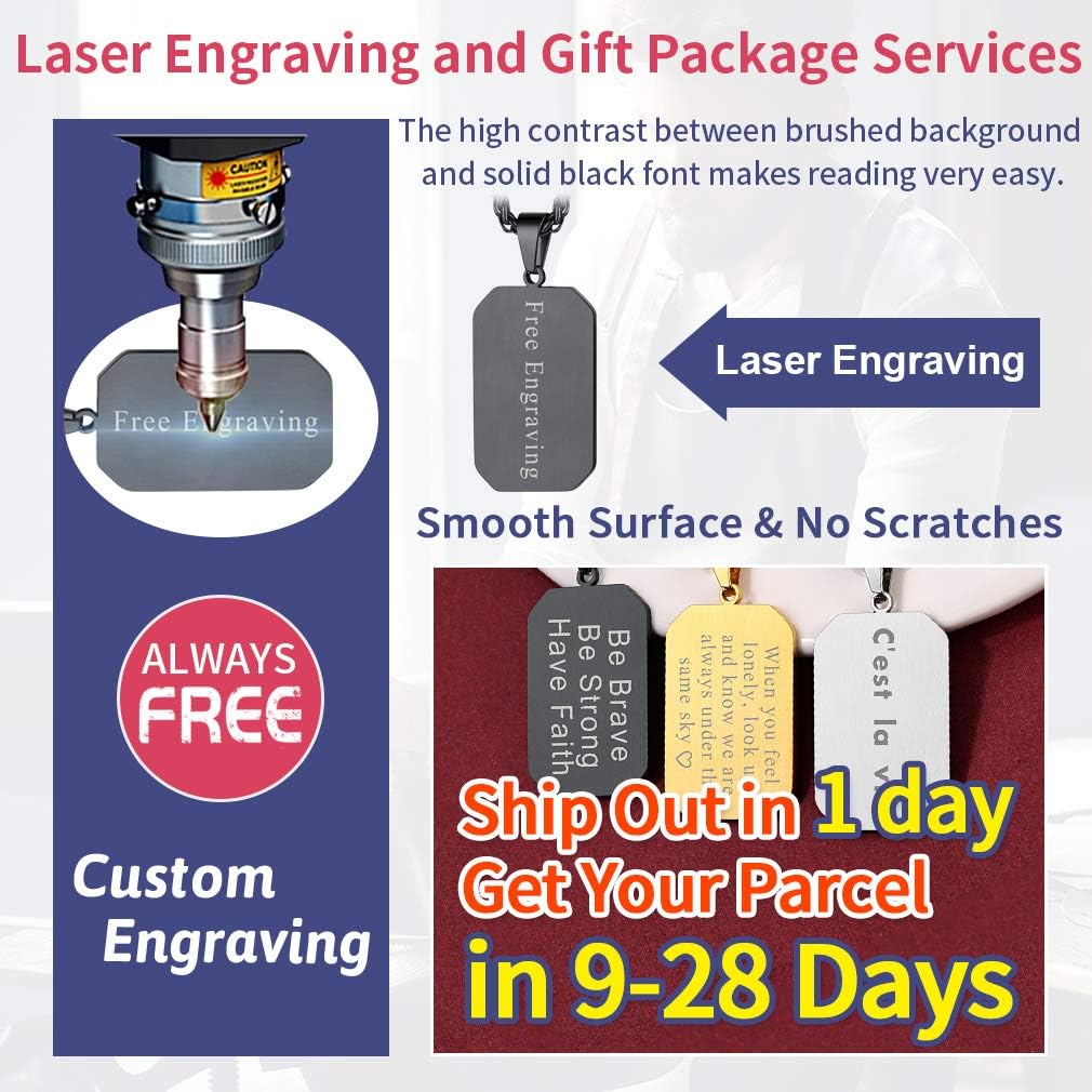 FaithHeart Personalized Custom Black Mens Odin Pendant Necklace Stainless Steel Norse Viking Odin Jewelry for Male Nordic Mythology Charms Accessories Vikings Necklaces Black