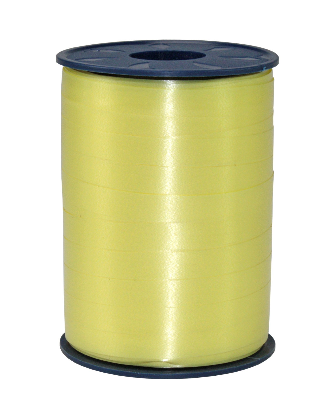 C.E. PATTBERG Geschenkband hellgelb, 250 Meter Ringelband 10 mm zum Basteln, Dekorieren & Verpacken von Geschenken zu jedem Anlass