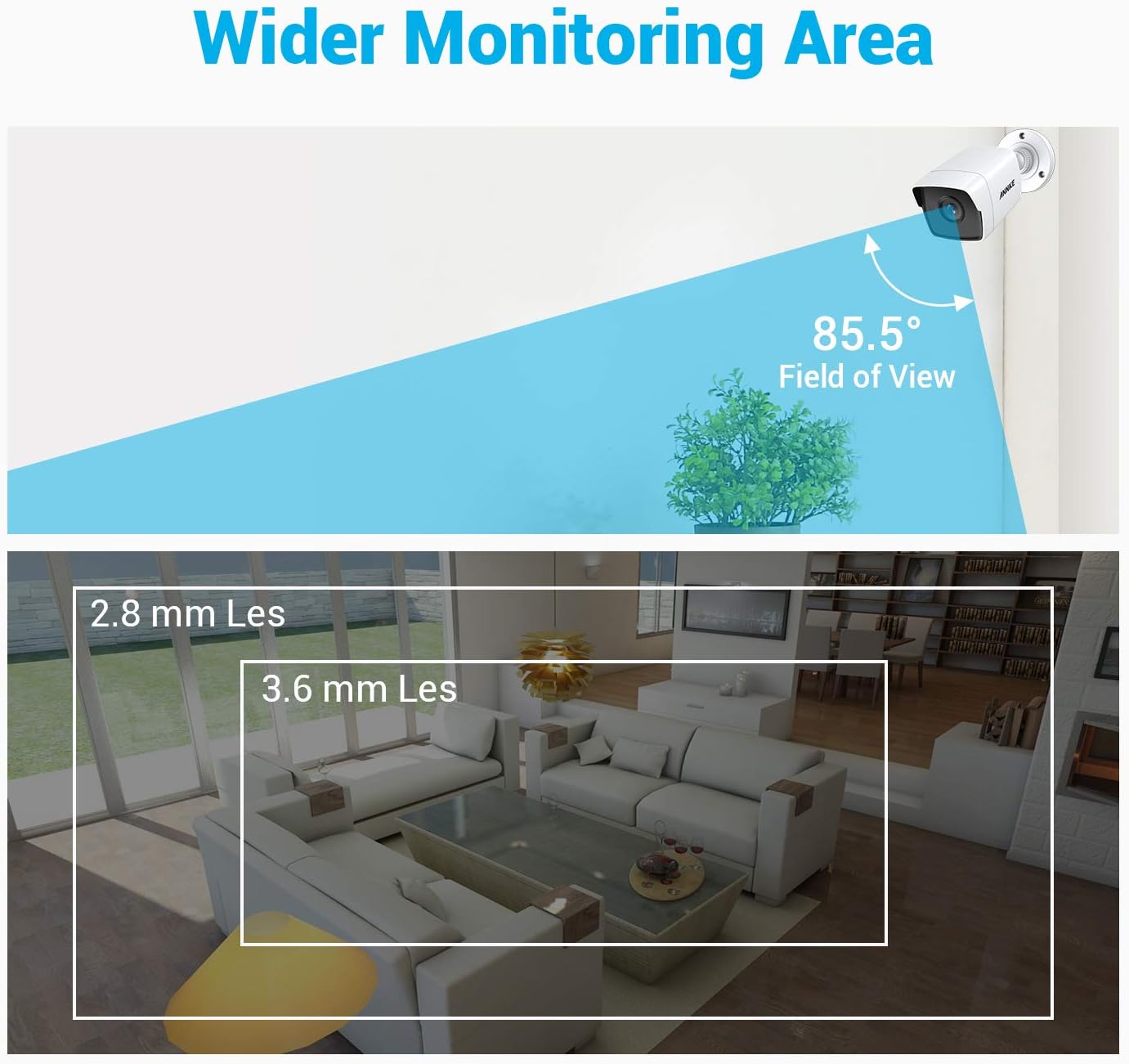 ANNKE Full HD-TVI 5MP Security Camera, 4 Pack Ultra HD IP67 Weatherproof Cameras,EXIR 100ft/30m Night Vision for 24/7 Coverage