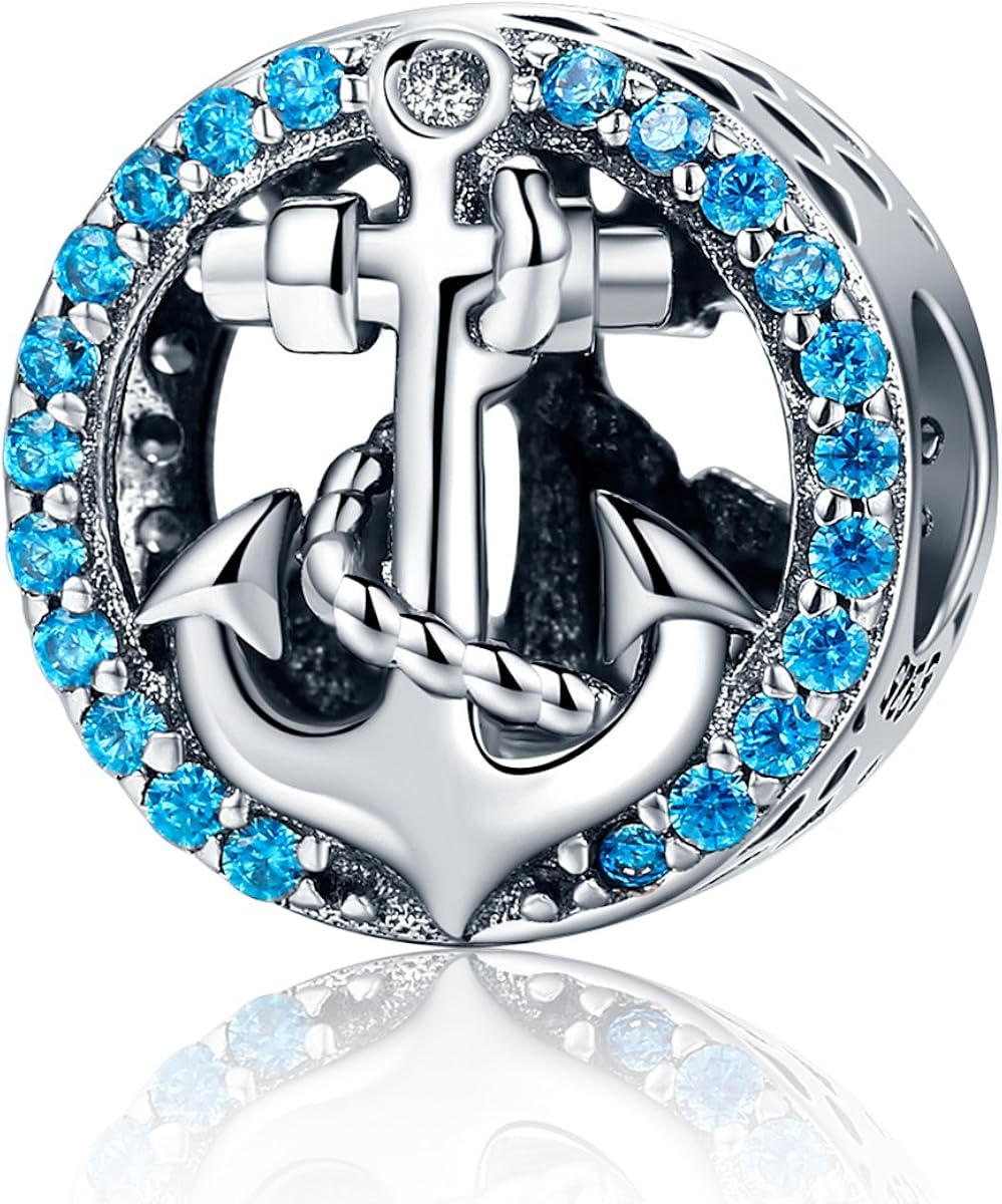 WOSTU Dijes exquisitos de plata de ley 925 dije de cuentas de corazón de amor rosa para pulseras cuentas de la llave del corazón para mujeres y