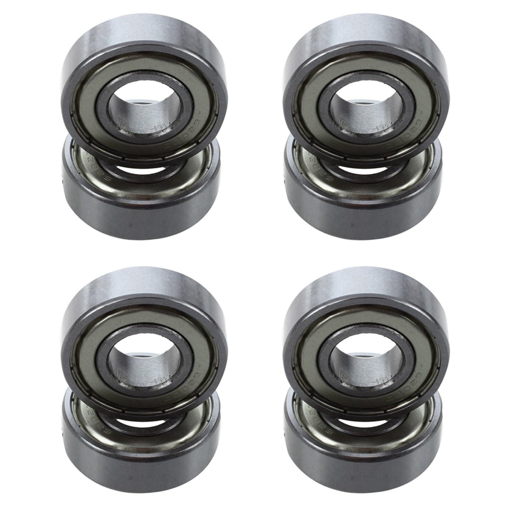 Jnchdghwa As Shown 4X 6202Z Dual Metal Pair Deep Groove Radial Ball Bearing 15 X 35 X 11Mm