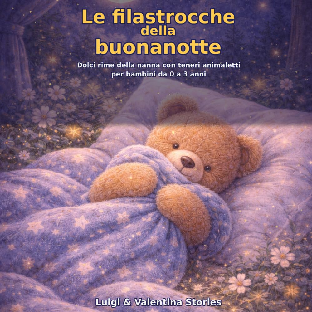 Le filastrocche della buonanotte-Dolci rime della nanna con teneri animaletti per bambini da 0 a 3 anni: Dolci rime della nanna per bambini-animali ... per 0 1 2 3 anni coniglietti stelline