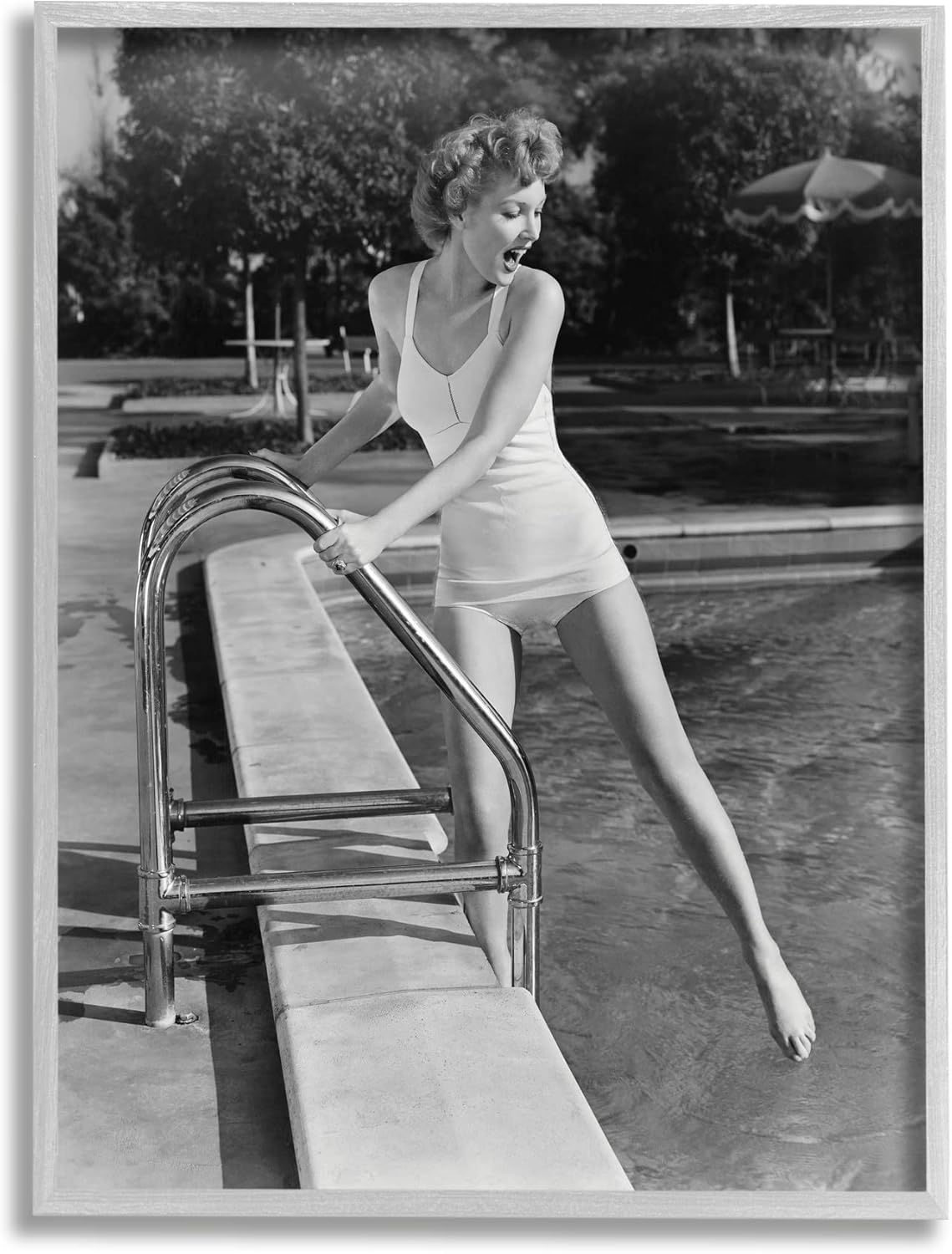 Stupell Industries Vintage Swimwear Female Celebrity Outdoor Recreational Pool, Design by Lil' Rue