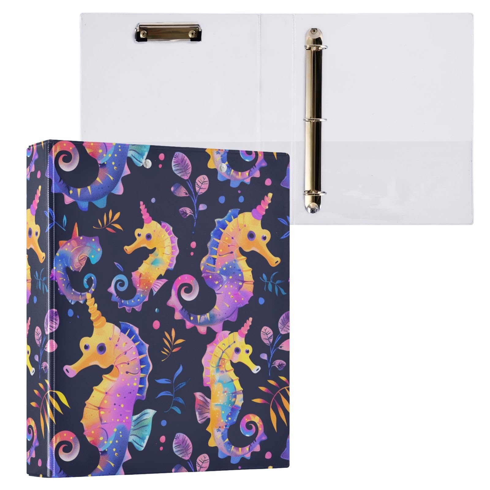 Creative - Raccoglitore a 3 anelli, 3,8 cm, rotondo, contiene 200 fogli con 3 tasche interne in PVC trasparente, per scuola e ufficio