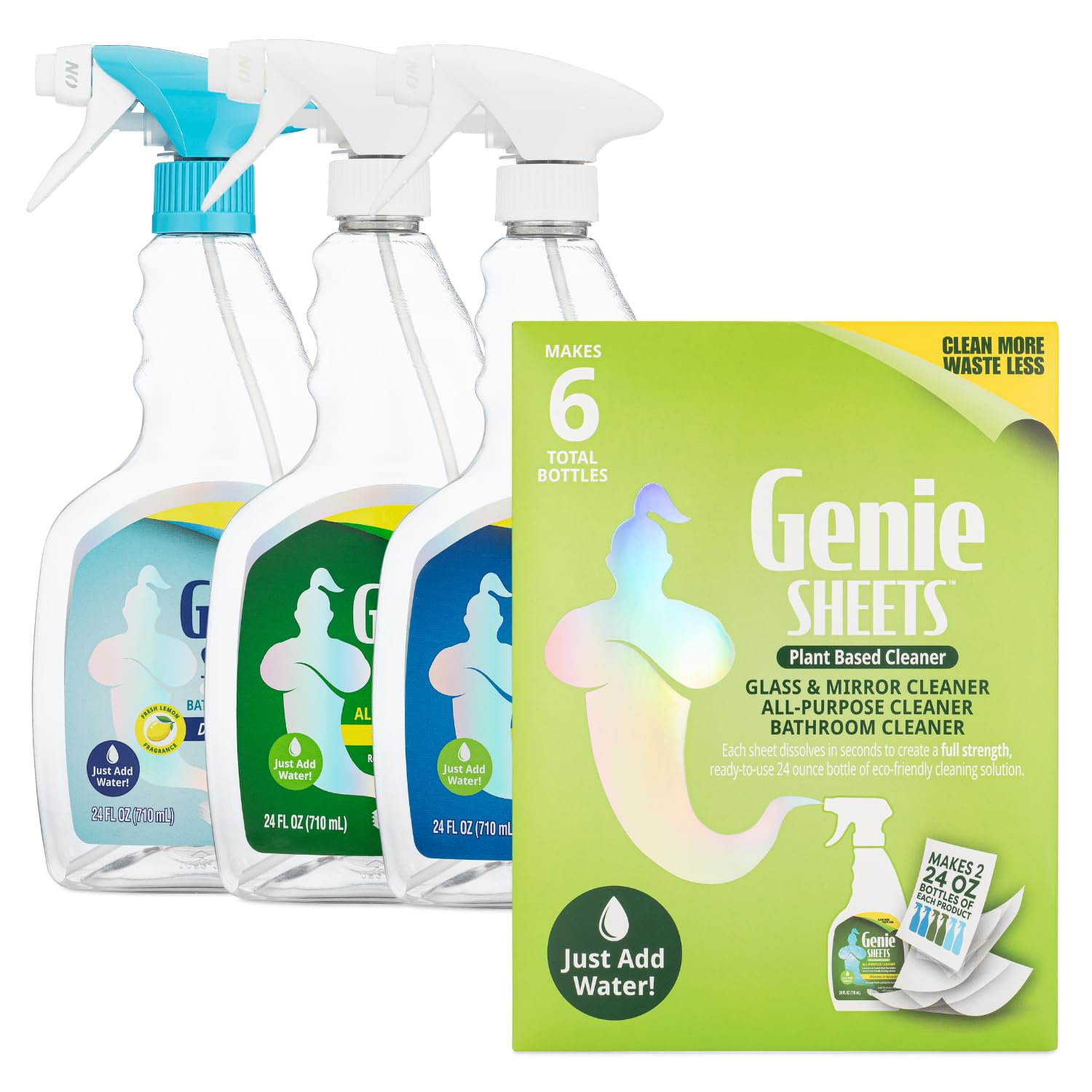 Amazon.com: Genie Sheets All Purpose, Glass and Bathroom Cleaners