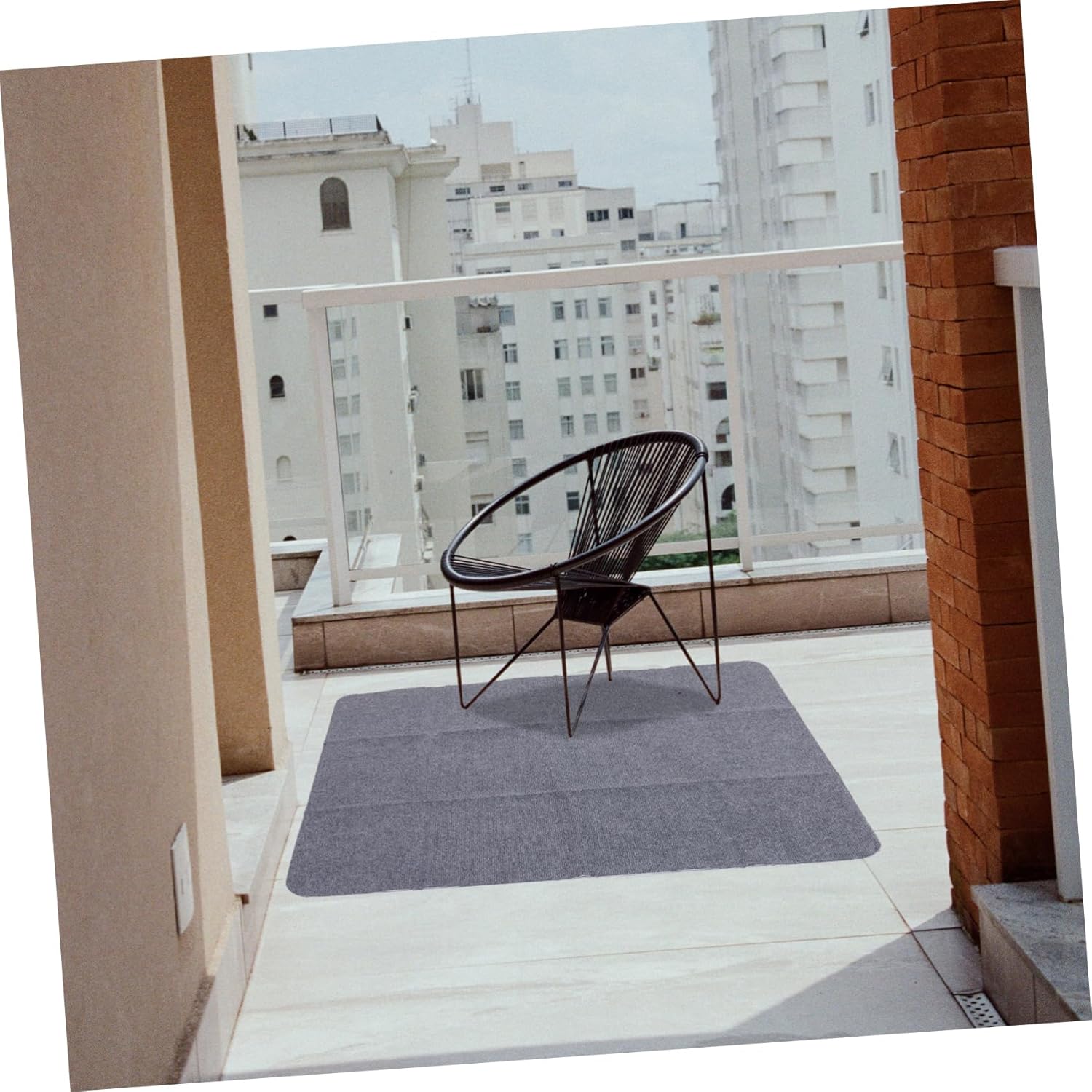 Office Chair Mat for Hardwood Floors Non-Slip Anti-Skid Floor Protection Self-Adhesive Deep Grey Chair Mat for Home and Office Use