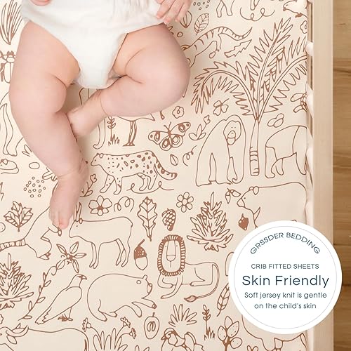 Vista 34 de GRSSDER Juego de 2 sábanas elásticas ultra suaves para moisés, ajuste universal para moisés, cesta de moisés, colchón rectangular ovalado, seguro