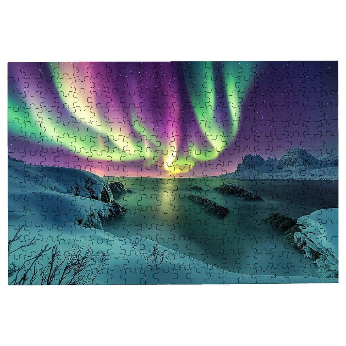 Puzzle 3000 sztuk krajobrazy, drewniane puzzle Aurora, klasyczne wyzwanie puzzle dla całej rodziny, zabawki puzzle litery na plecach, oryginalne prezenty dla mężczyzn wystrój -1609