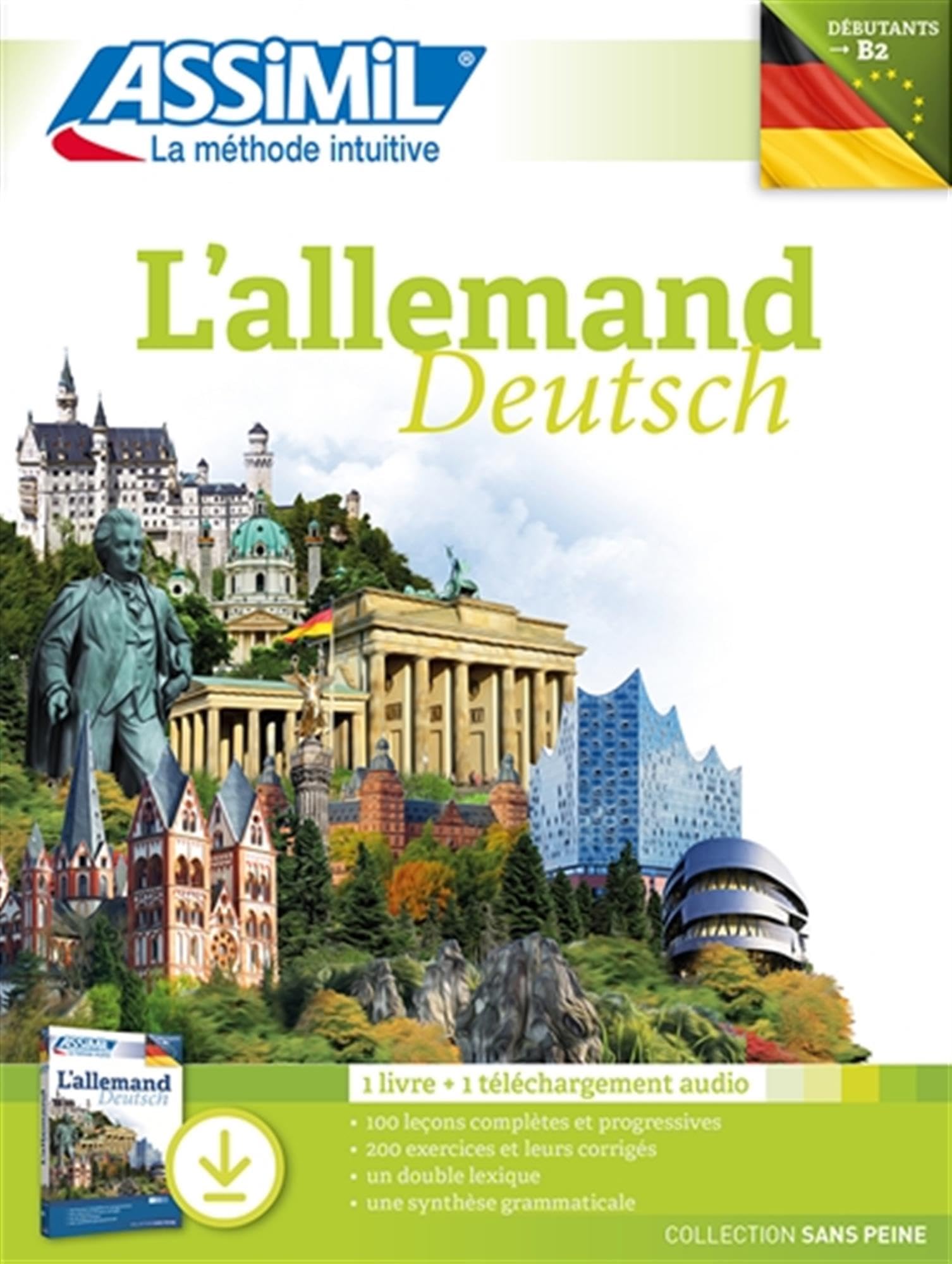 L'allemand (pack téléchargement): Avec 1 livre, 1 livret et 1 téléchargement audio