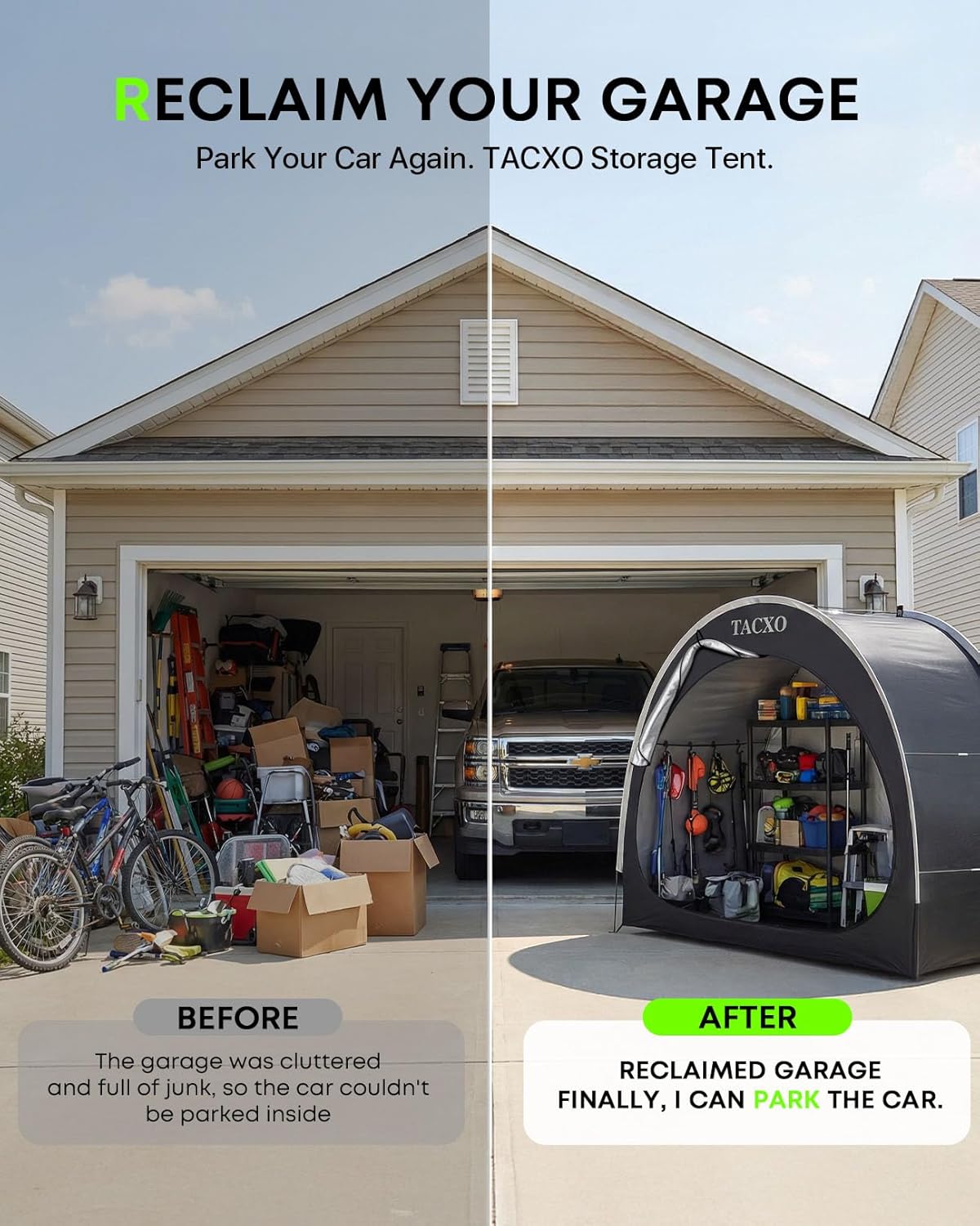Bike Storage Shed Tent,Bike Cover Waterproof Outdoor Storage Shed with 210D Oxford Fabric PU4000 for 2-3Bikes,Portable Bicycle Shelter for Motorcycle,Garden Tools,Lawn Mower