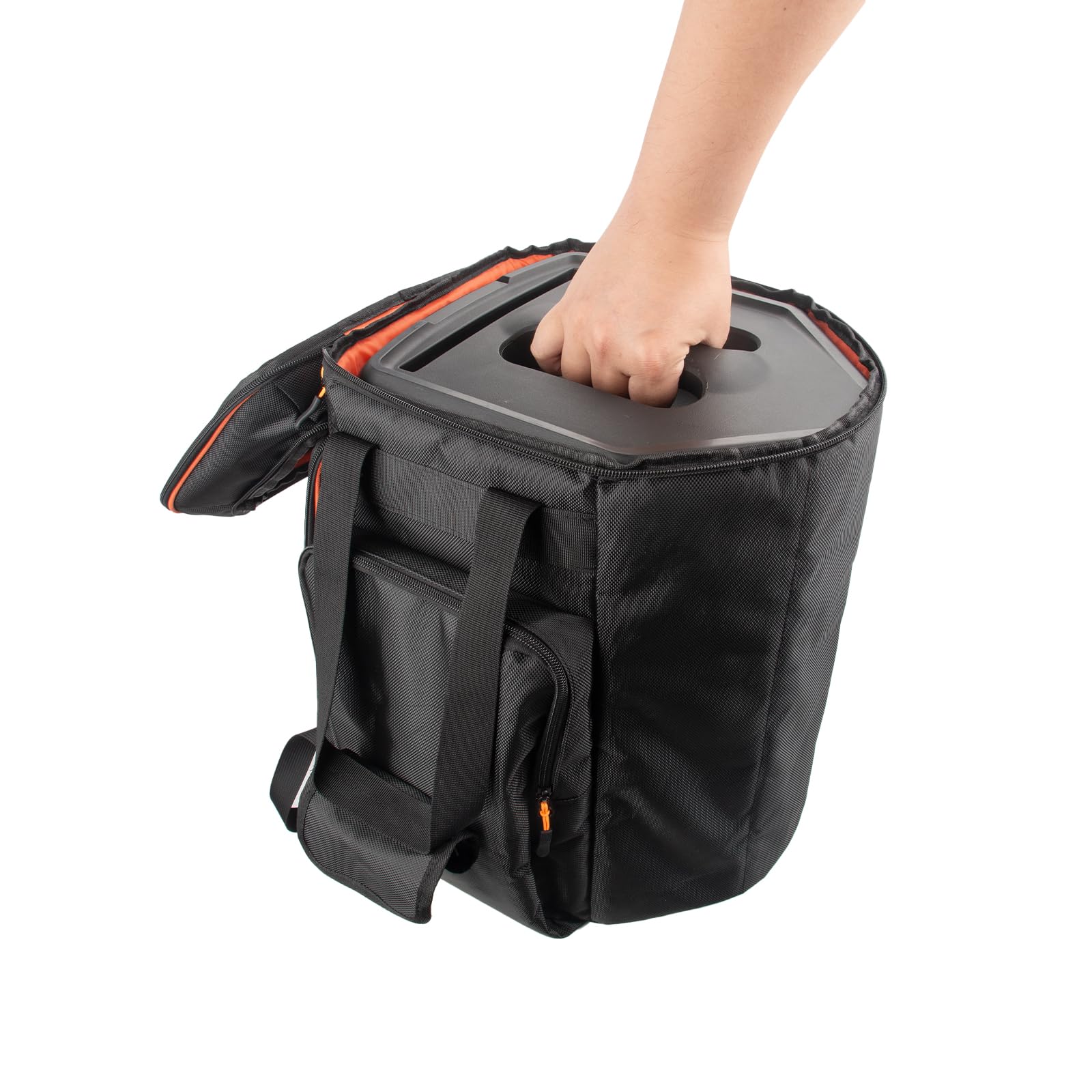 Tragetasche/Rucksack für JBL EON-ONE-Compact, das kompakte, wiederaufladbare All-in-One-PA-System. Tragbarer Lautsprecher, Schultertasche mit Seitentaschen für Zubehör.