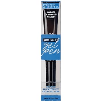 Salon Perfect One-Step Gel Nail Polish Pen - Way Back When, All-in-One Nail Gel Polish, Long-Lasting, Chip-Resistant, Quick Curing, DIY Gel Polish, 0.3 fl oz