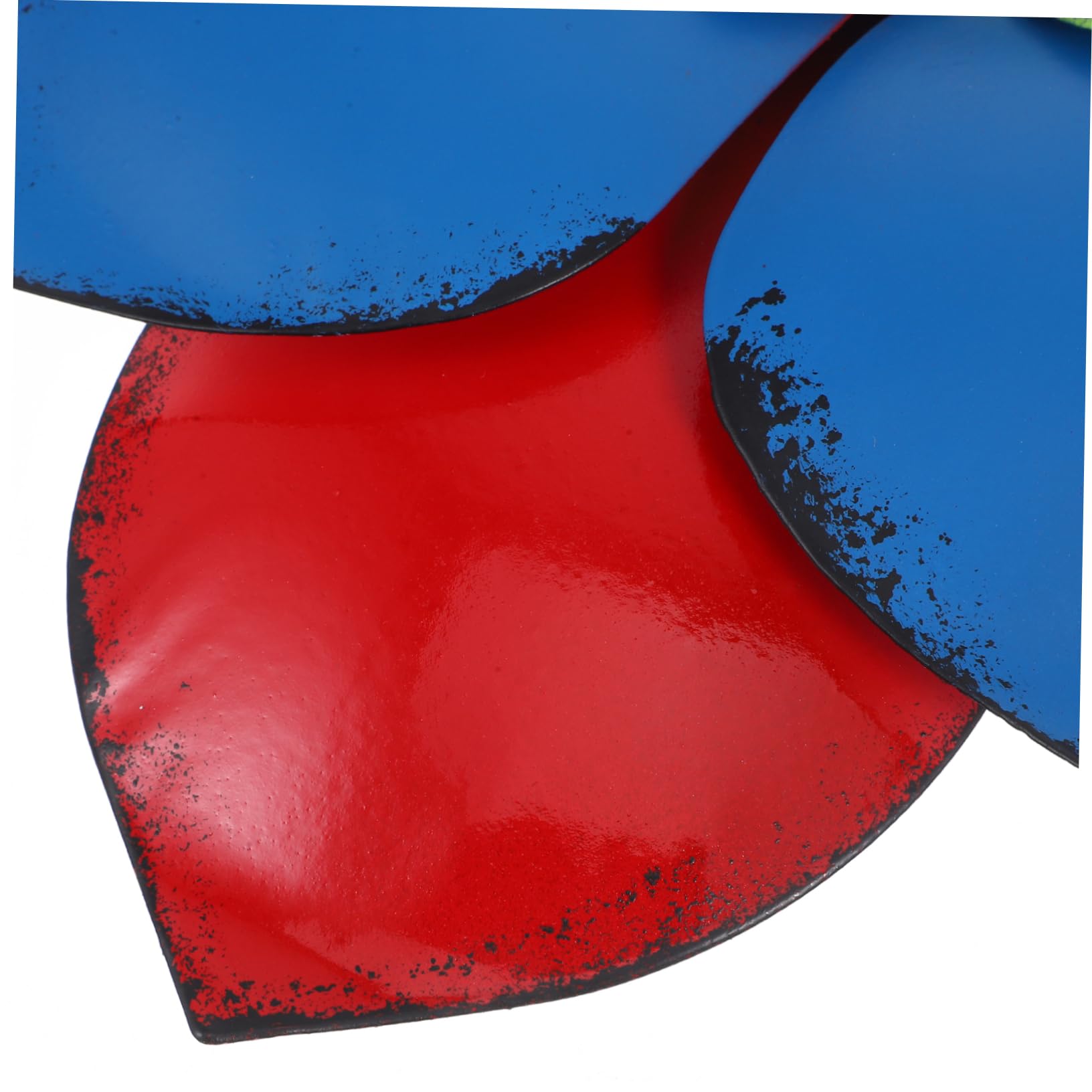 DECHOUS Decorazione Murale Floreale in Ferro Verniciato Rosso, Scultura Da Parete Sospesa Fiori Realistici Effetto Tridimensionale, Per Interni Ed Esterni Soggiorno, Camera Da Letto e Giardino