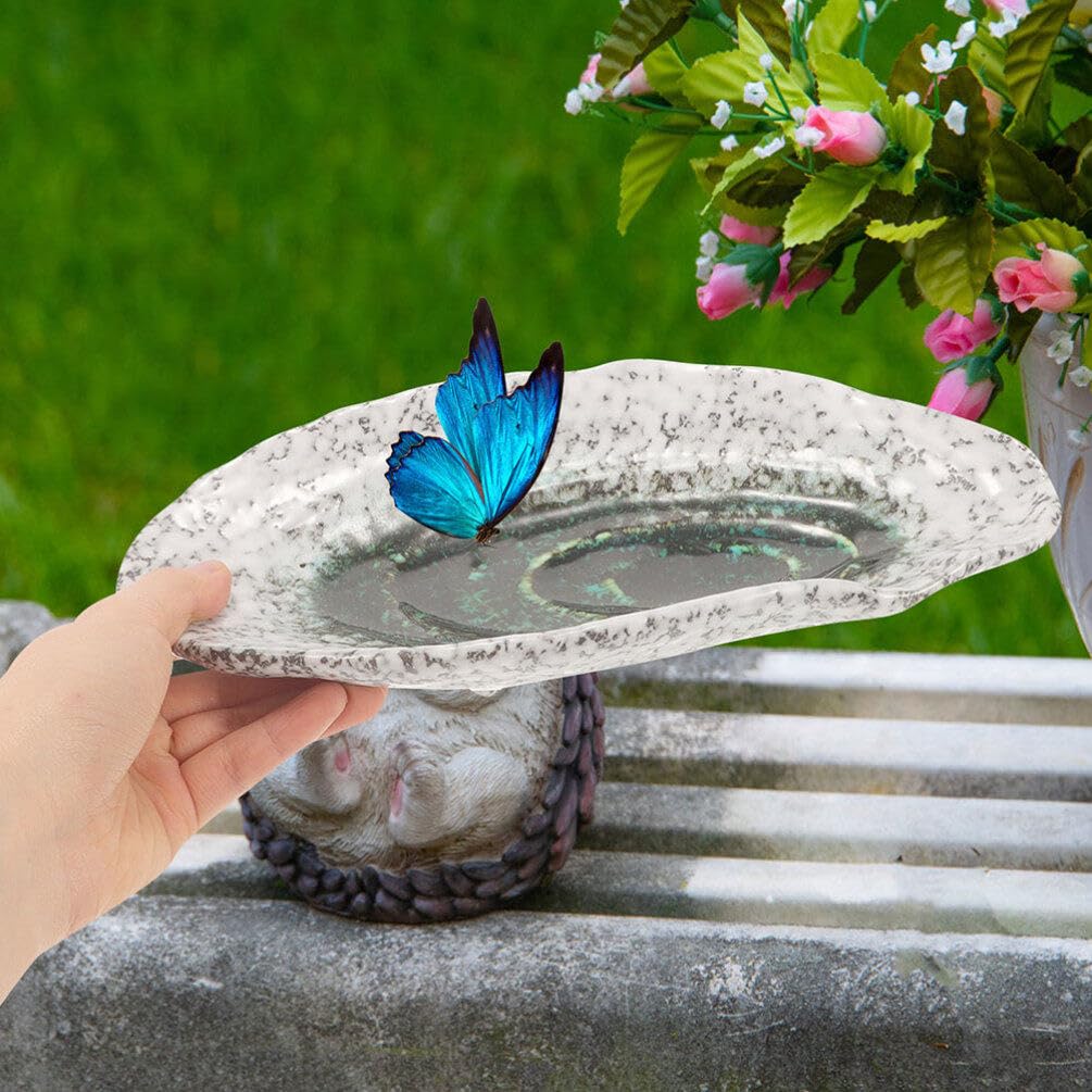 Schmetterlingsfutterschale Keramik für Garten und Außenbereich