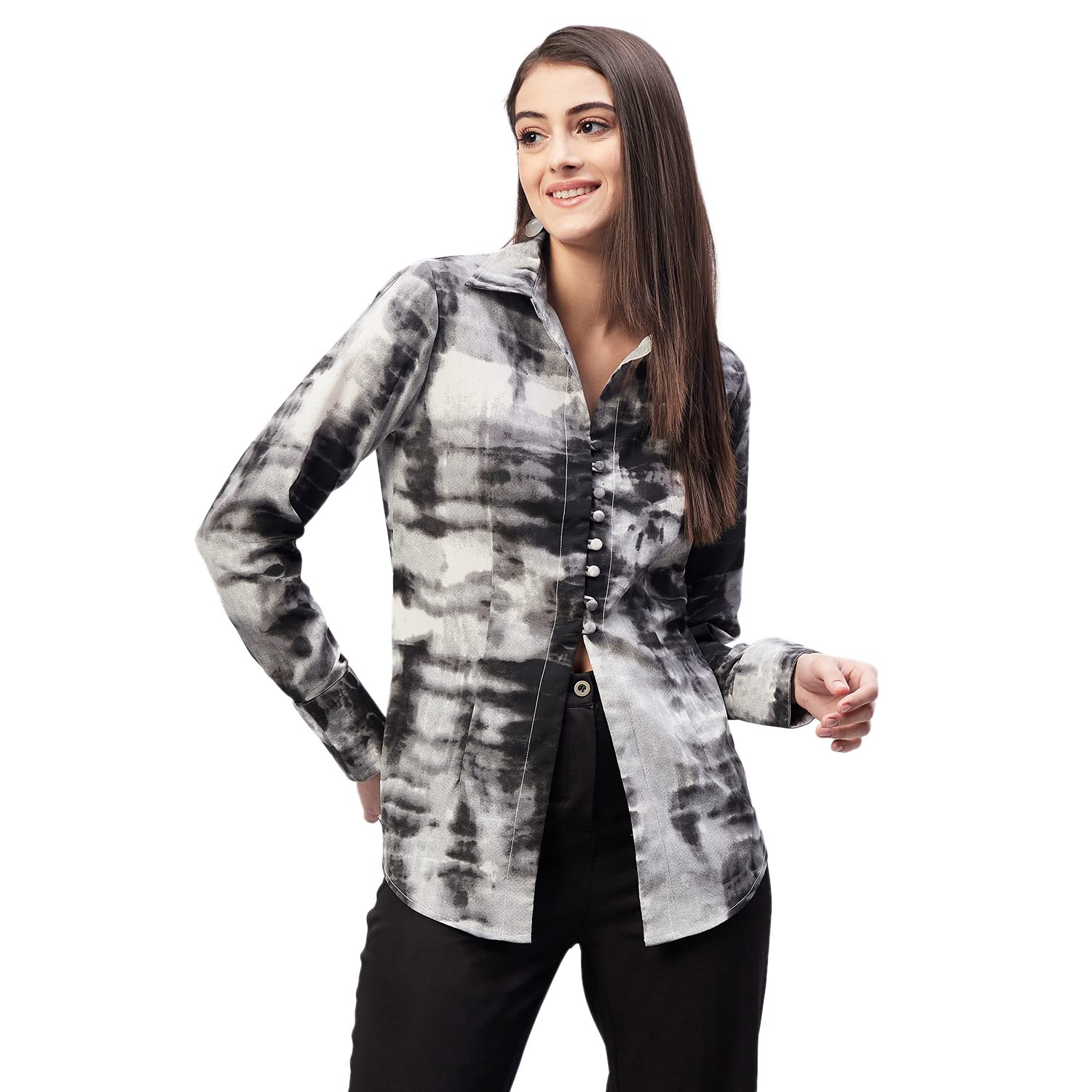 Women's Printed Regular Fit Shirt-image-48