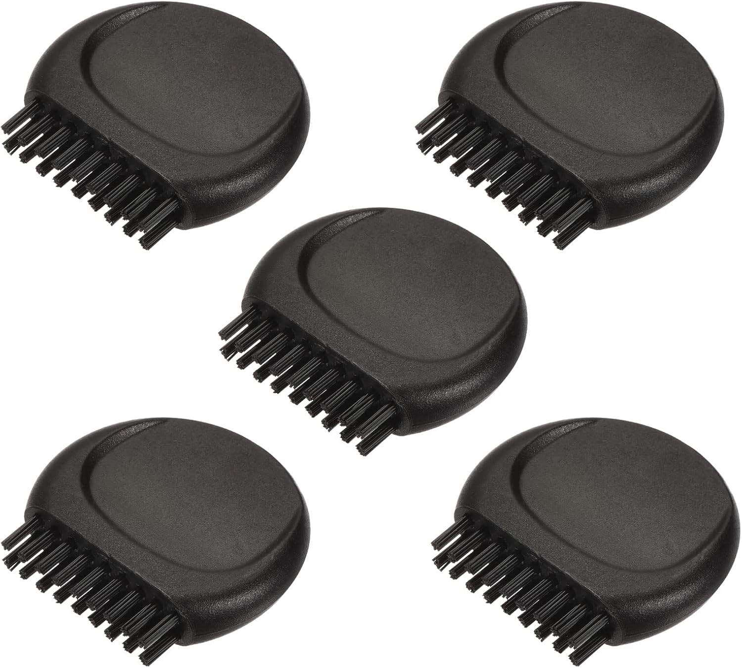 Mini Golf Club Brush Portable Pocket Dust Groove Cleaner, Black Pack of 5