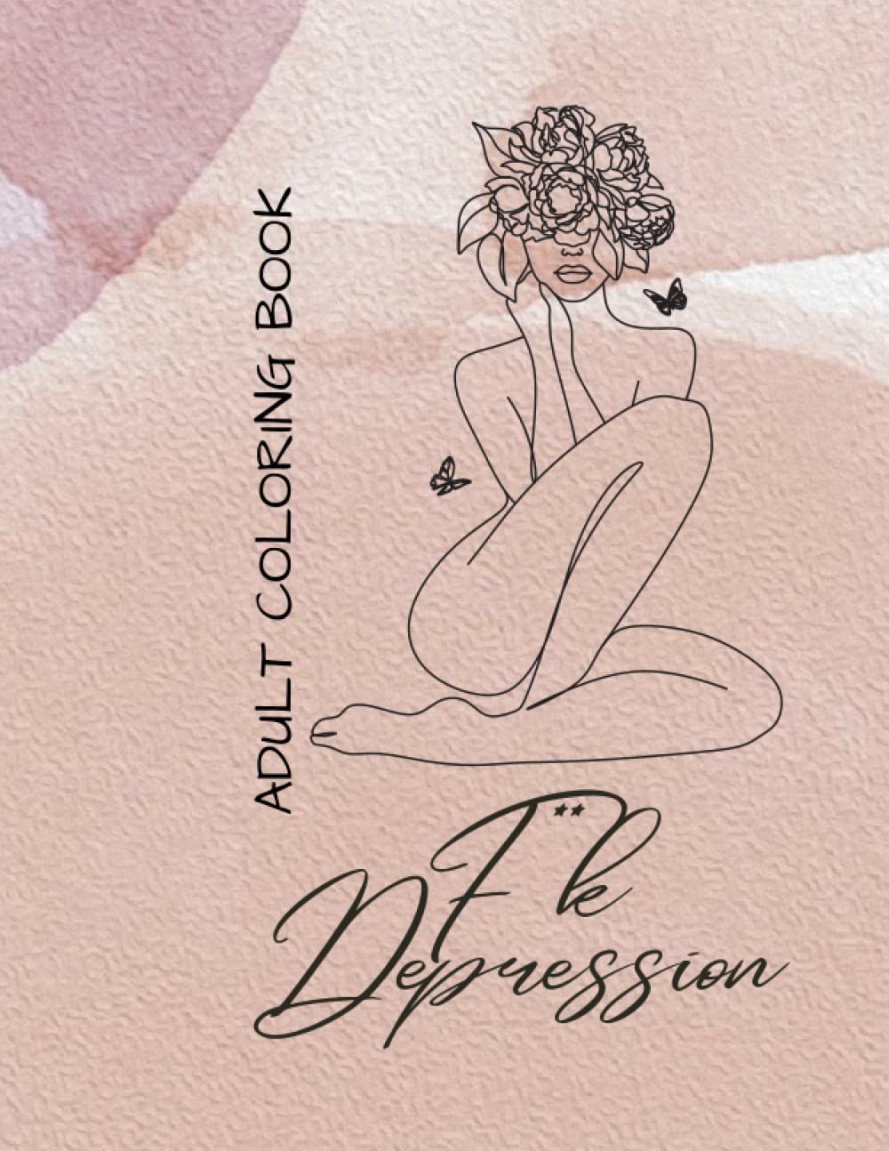 Livre de coloriage depression adulte avec motifs de relaxation