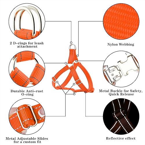 Miniatura 2 de Plutus Pet Step in - Arnés para perro, reflectante, ajustable y seguro con hebillas de metal, arnés para perro de ajuste rápido para cachorros,