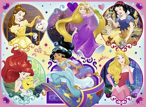 Ravensburger Disney Princesses - Rompecabezas de 100 piezas para niños | Piezas únicas | Calidad premium | Juguete educativo ideal | Perfecto