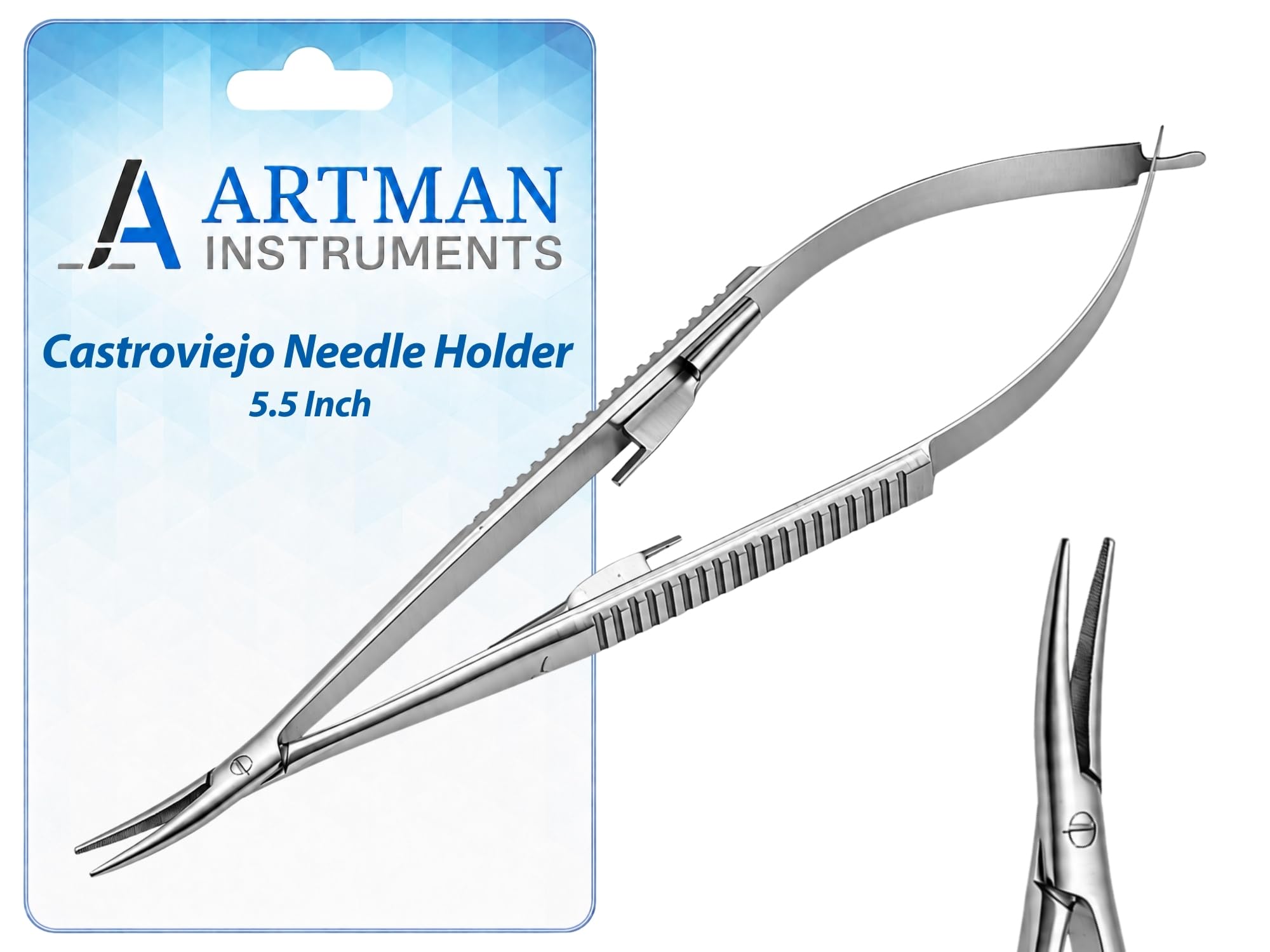 Castroviejo Micro Needle Holder Driver - Surgical Precision -1