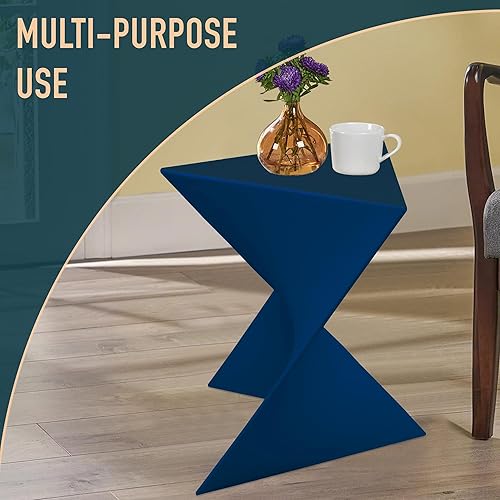 Miniatura 132 de LeisureMod Mesa auxiliar moderna color gris, elegante mesa auxiliar para dormitorio y sala de estar