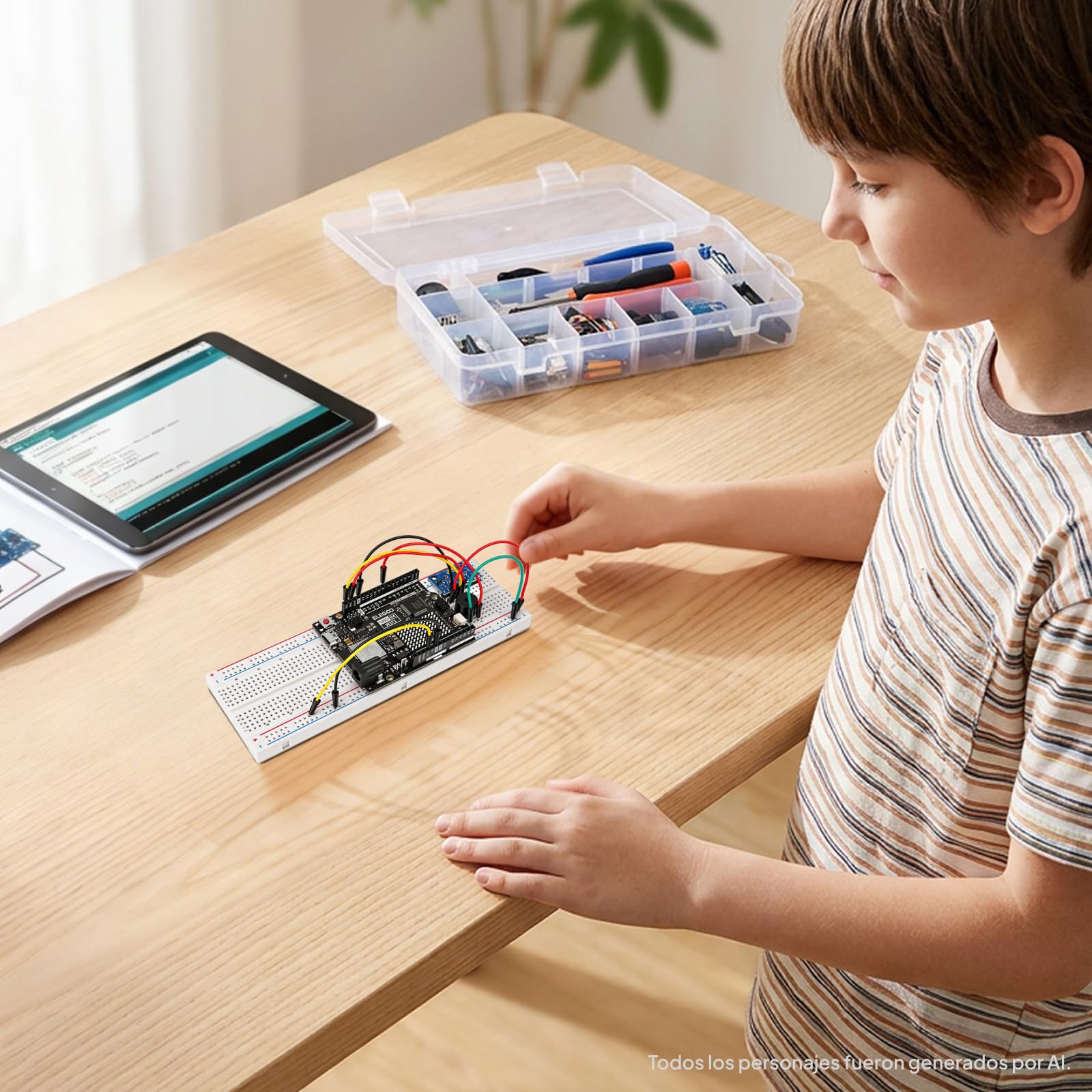 ELEGOO UNO R4 Super Starter Kit Compatible with Arduino para Principiantes | 48 MHz Procesador, más de 200 componentes, STEM kit de electrónica y programación, tutoriales en línea, para estudiantes