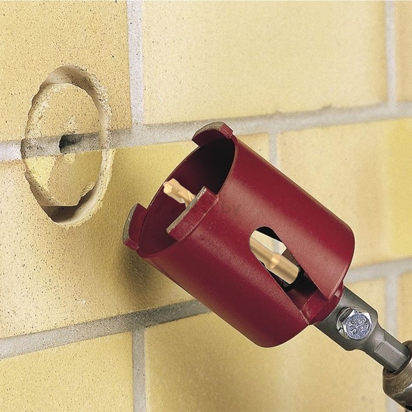 LALAGO SDS Plus Adaptador M16, incluye Broca Centradora y Cuña de Expulsión para Avellanadores de Latas, Coronas de Taladro