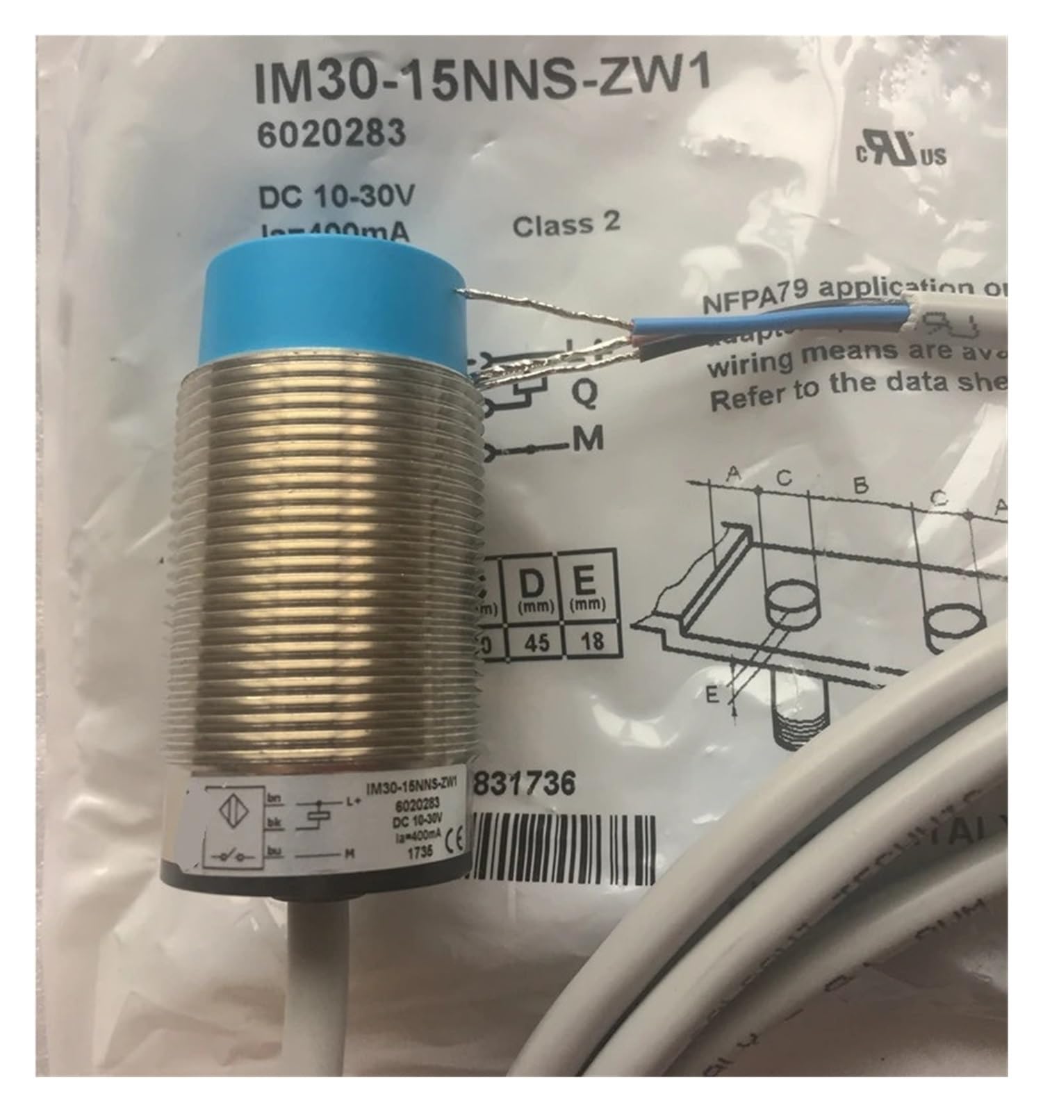 ELZNSQQK 1pcs proximity sensor IM30-15NNS-ZW1