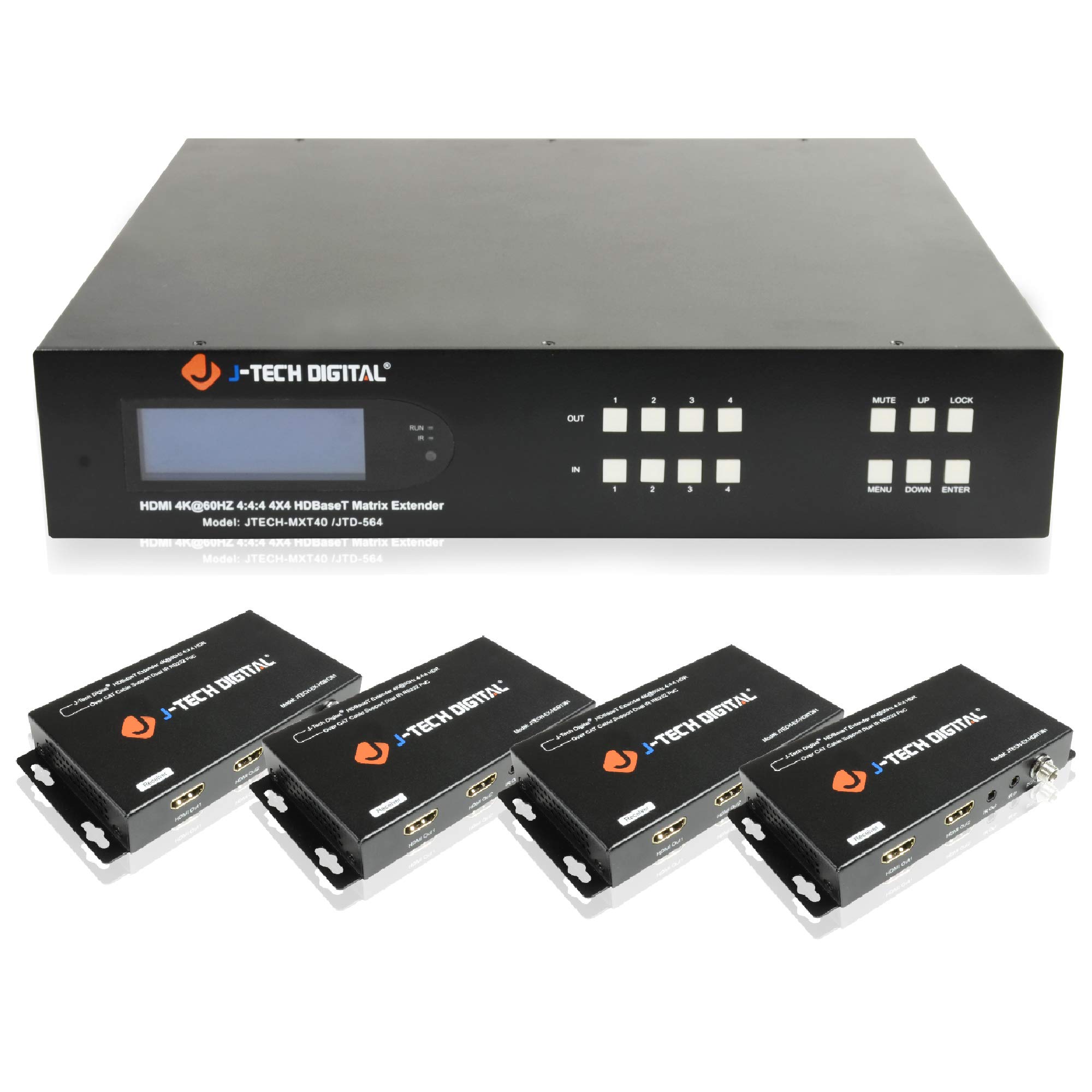 Amazon.com: 4x4 4K60Hz HDMI HDBaseT Matrix Extender Switcher (2U