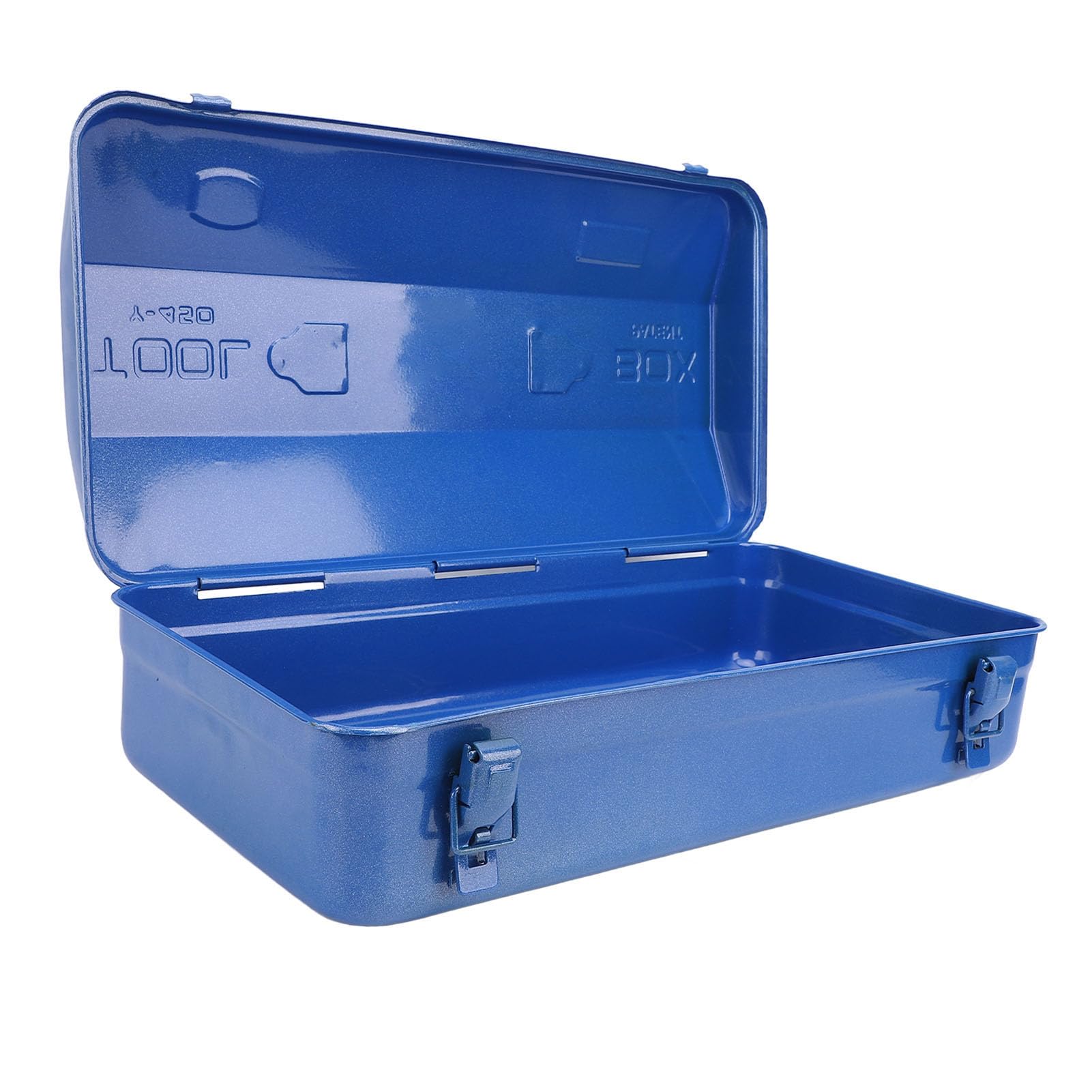 Keenso Cassetta Portattrezzi in Metallo, Tool Box Metallico Portatile per | Cassetta degli attrezzi blu, cassetta degli attrezzi in metallo, organizer portatile per riporre gli attrezzi, struttura in