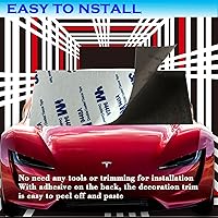 Vista 6 de YHCDSEA Emblema de doble motor para decoración a cuadros compatible con Tesla Model 3 Y X S accesorios (A-Plaid)