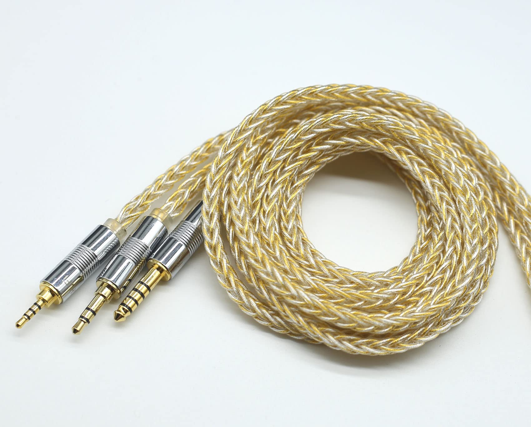 Amazon | 【JSHiFi-Lucky】2pin4.4mm8芯金メッキ&銀メッキリケーブル