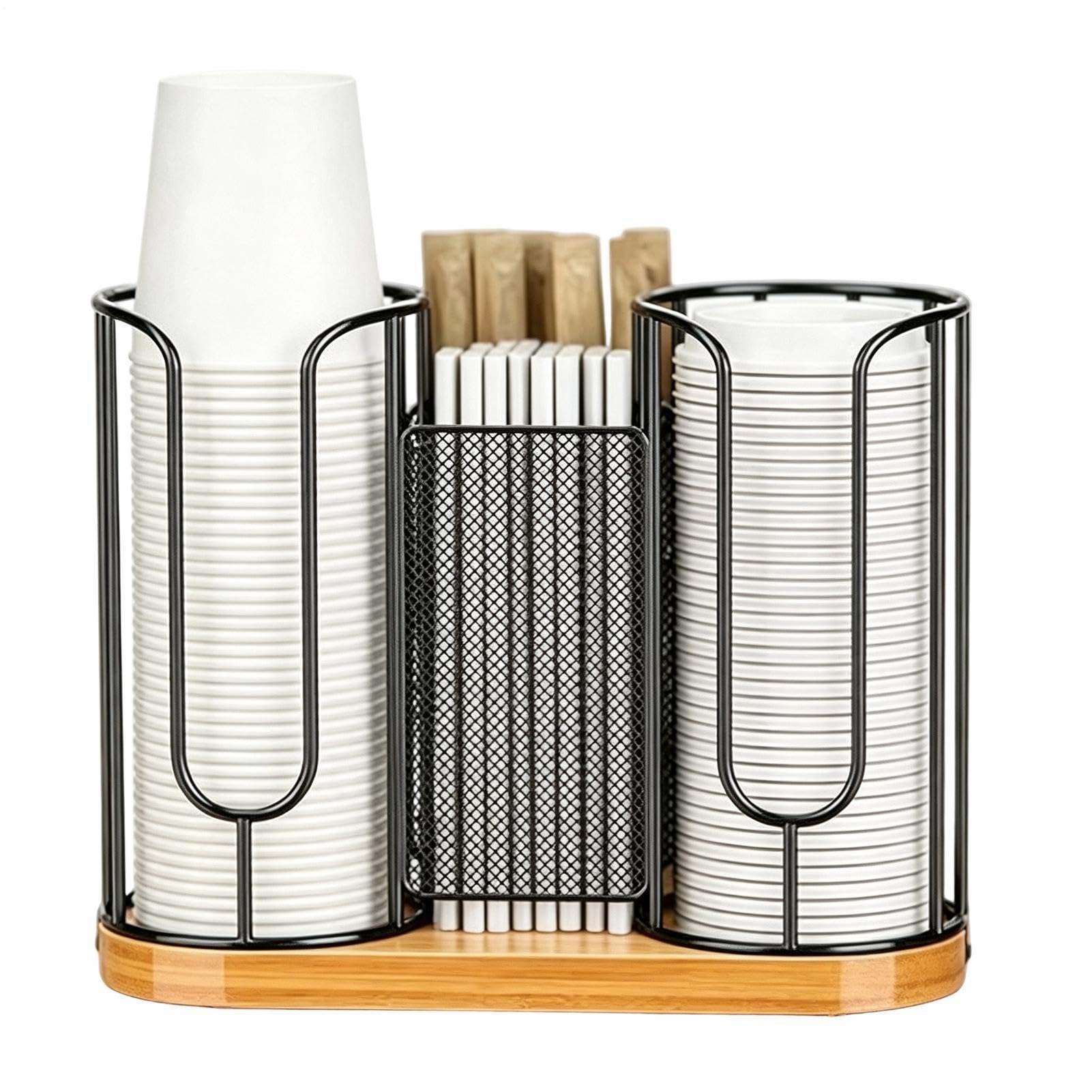 Support pour tasses et couvercles, étagère à épices stable avec 3