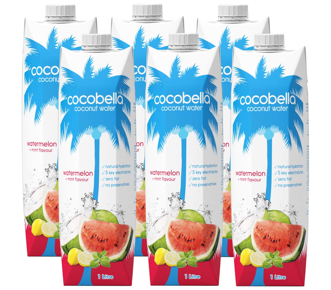 Cocobella Coconut Water & Watermelon Mint 6 X 1L