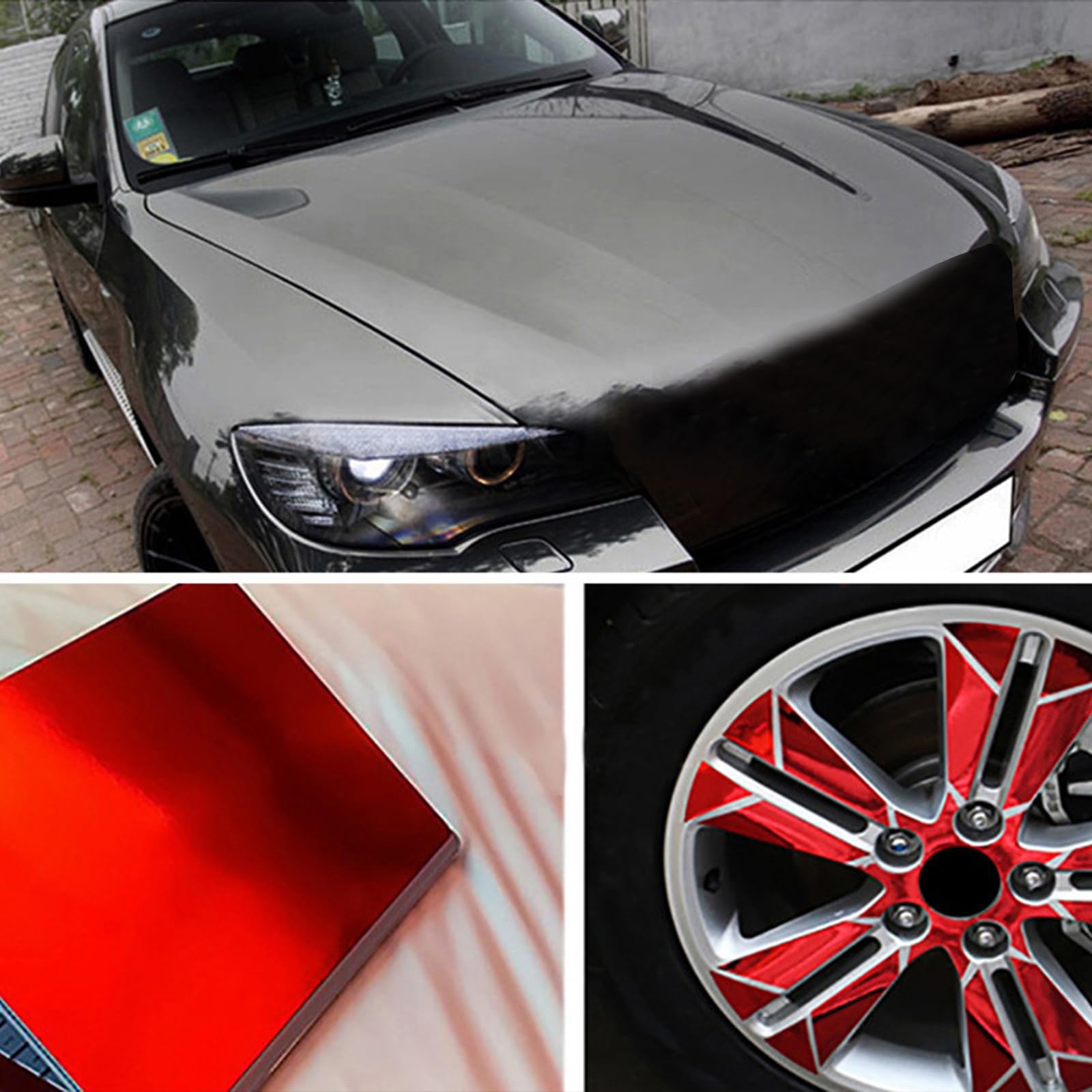 Electroplated Glossy Glass Film Scratch Film Easy to Cut and Apply Ideal for Home Decors & Craft Projects