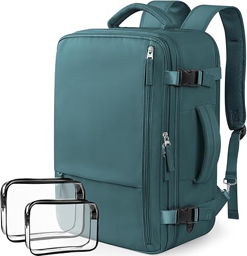 Miniatura 1 de INC Mochila de viaje para mujer, mochila de transporte de 35 L aprobada por vuelo, Azul eléctrico, Mochila de viaje