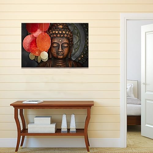 Miniatura 2 de Lienzo decorativo de Buda para pared, diseño zen, impresiones en lienzo que mantienen el interior pacífico, obra de arte de Buda para sala de estar,