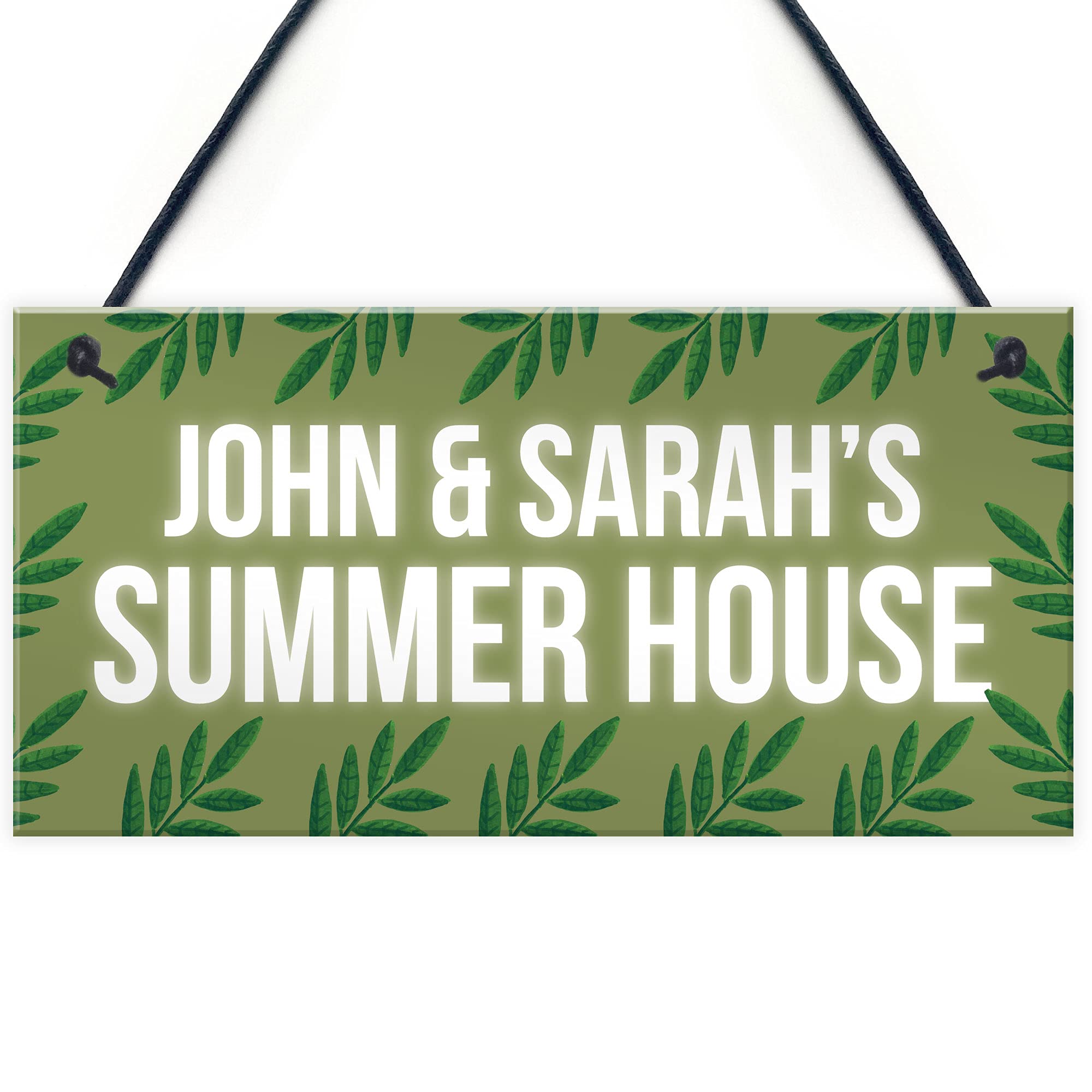 Shabby Chic Summer House Sign PERSONALISED Garden Shed Gift Home Decor