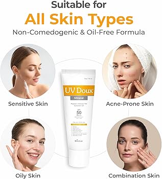 Amazon.com: UV Doux Mineral Sunscreen SPF 50 PA+++ | Tinted, Oil